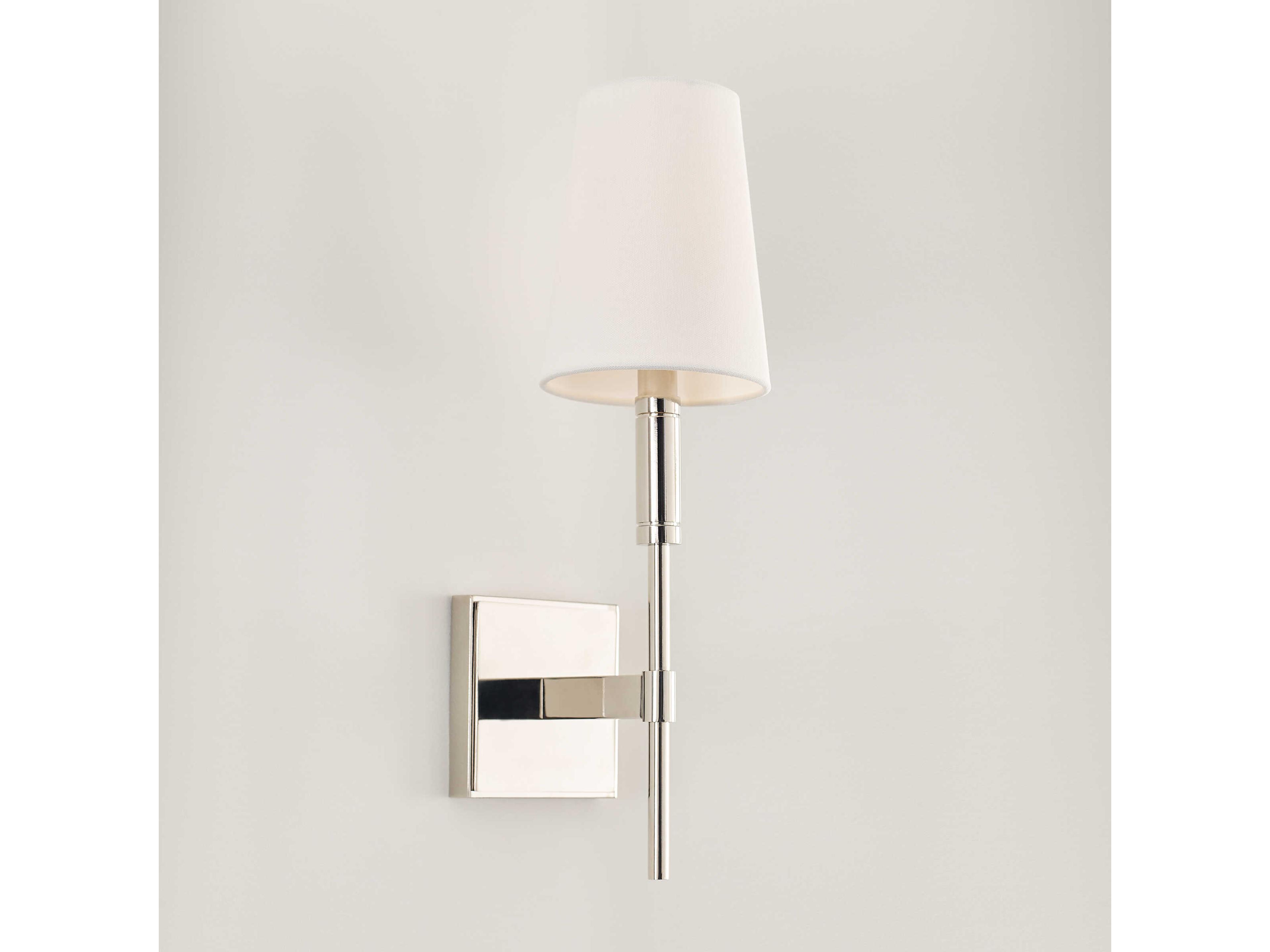 Visual Comfort Studio Beckham Classic 1-Light Polished Nickel Wall Sconce