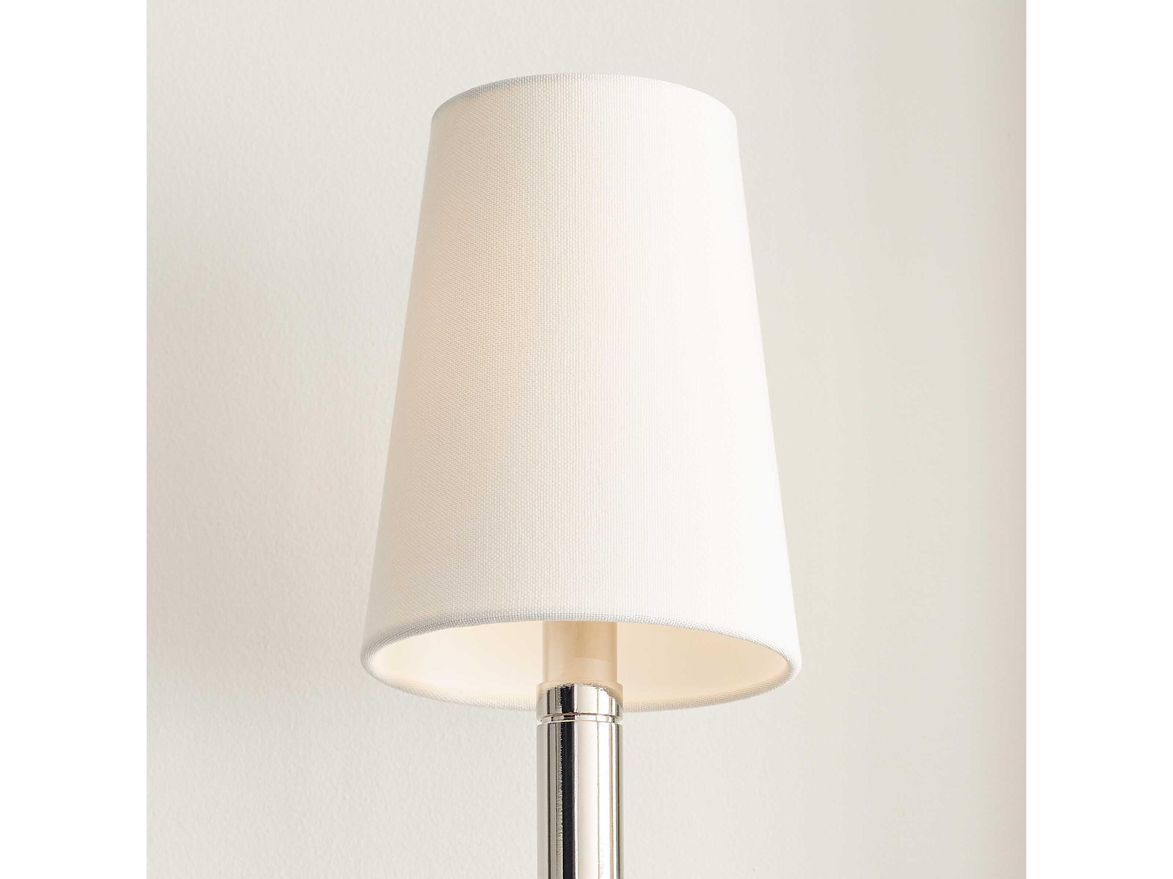 Visual Comfort Studio Beckham Classic 1-Light Polished Nickel Wall Sconce