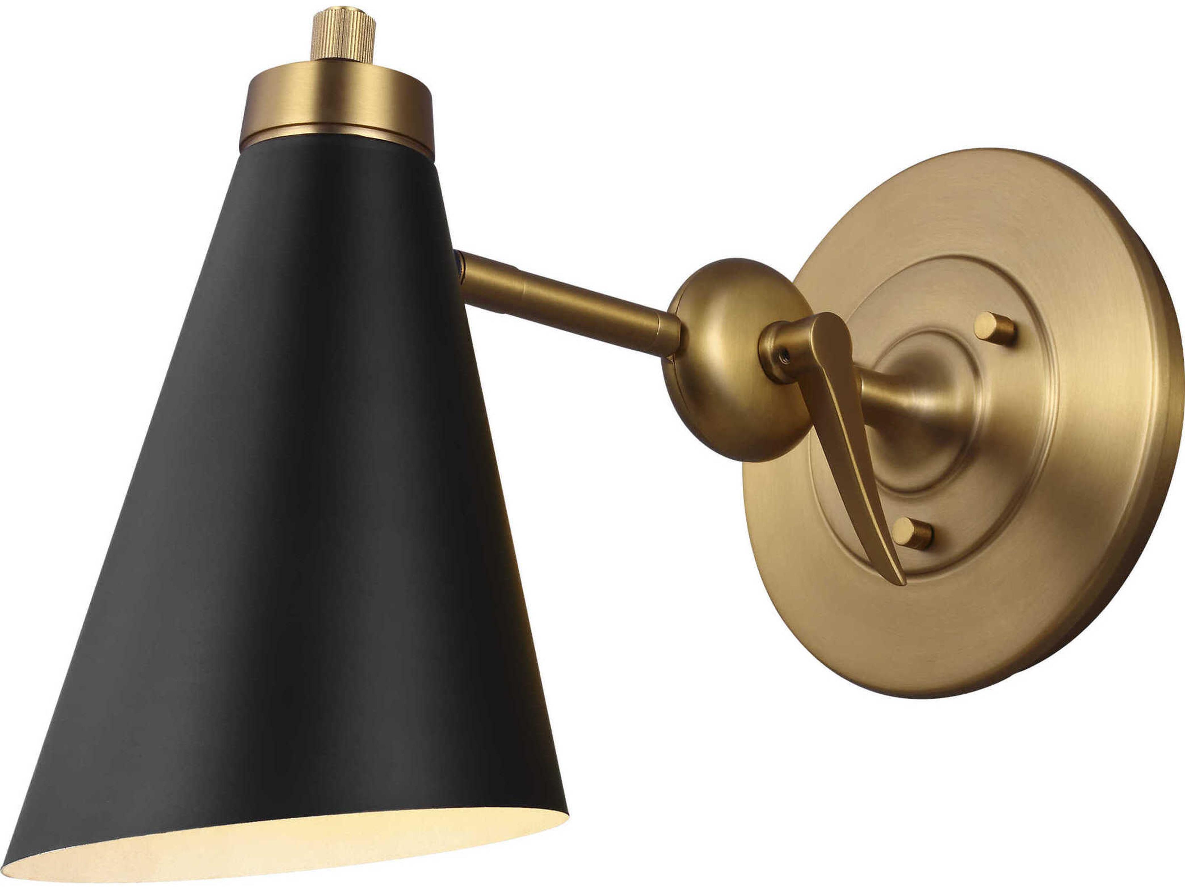 Visual Comfort Studio Signoret 1-Light Burnished Brass Wall Sconce