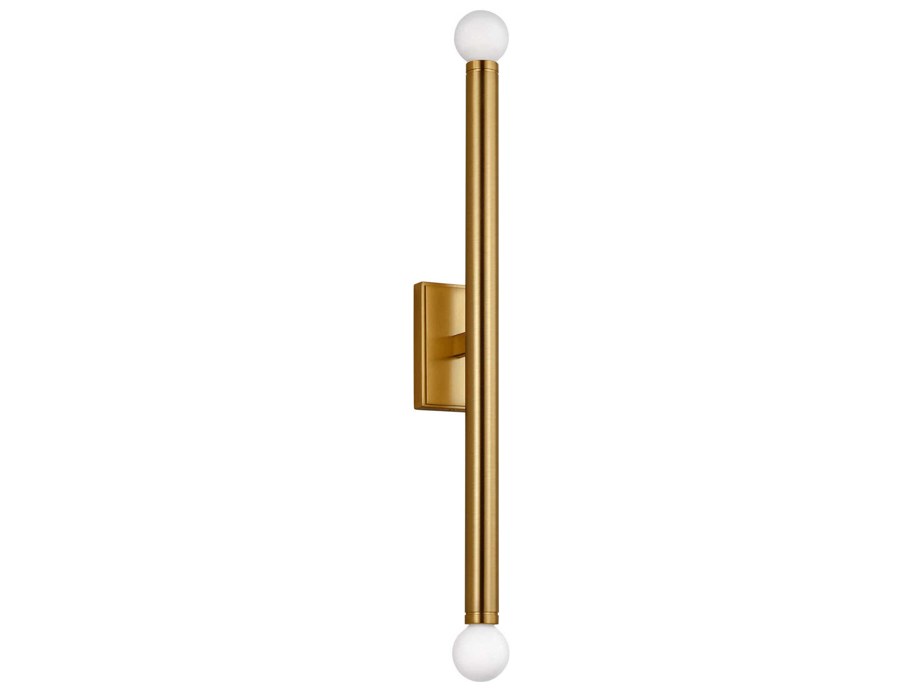 Beckham Modern Double Wall Sconce Burnished Brass