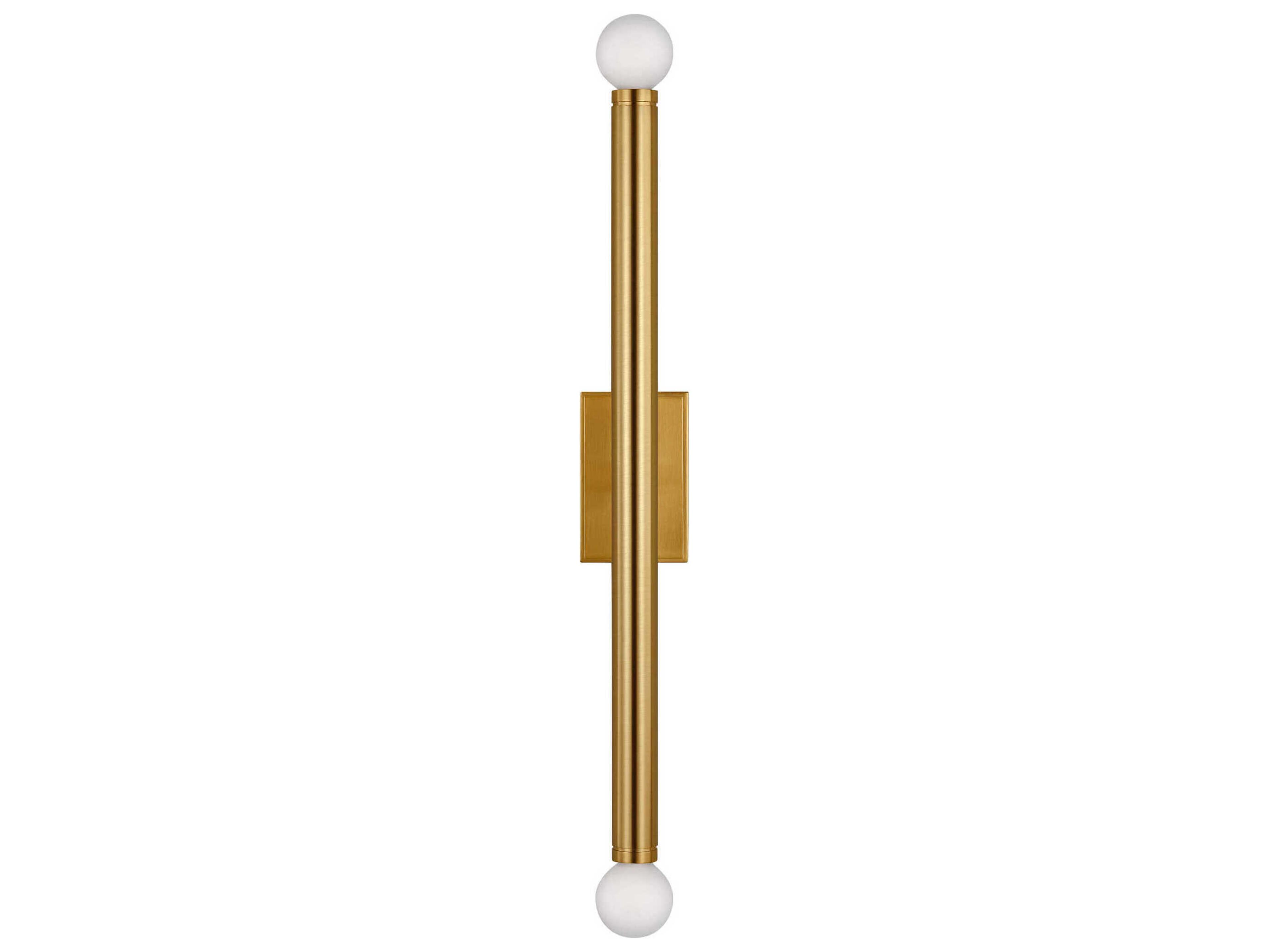 Visual Comfort Studio Beckham Modern 2-Light Burnished Brass Wall Sconce