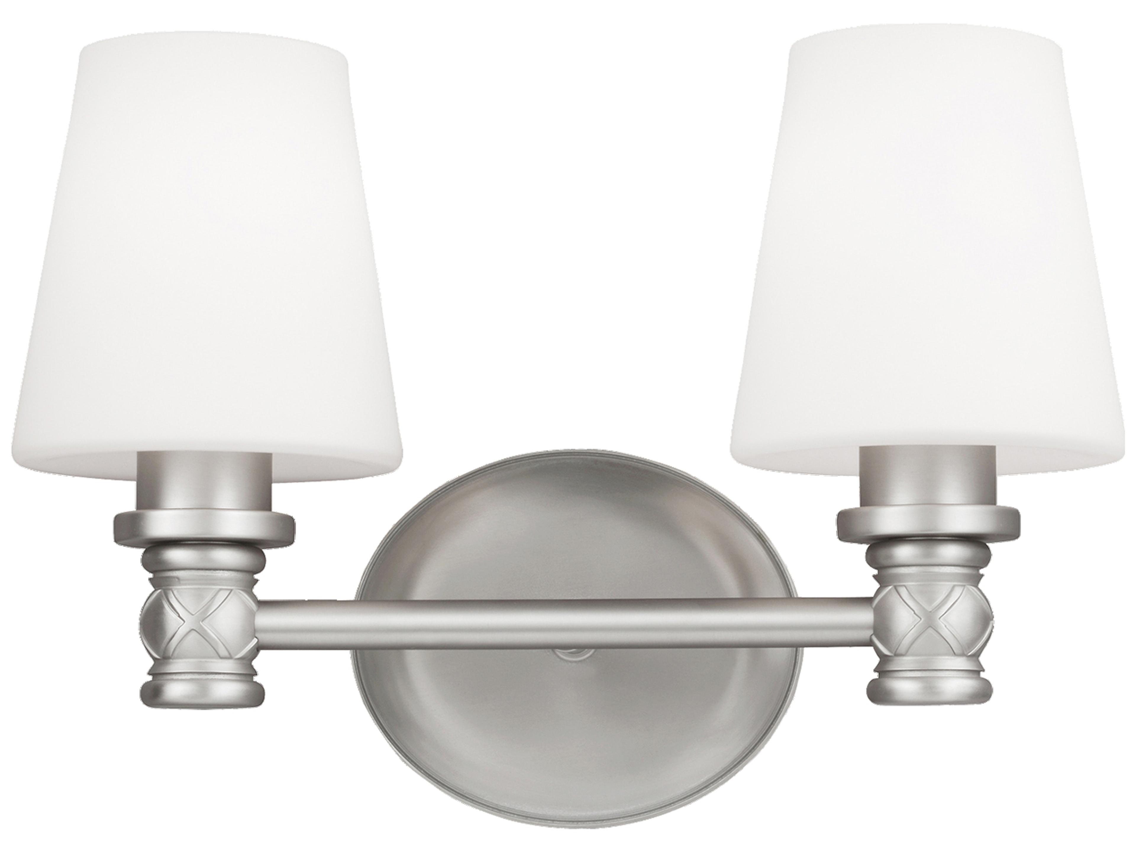 Xavierre 2-Light Vanity Light in Satin Nickel