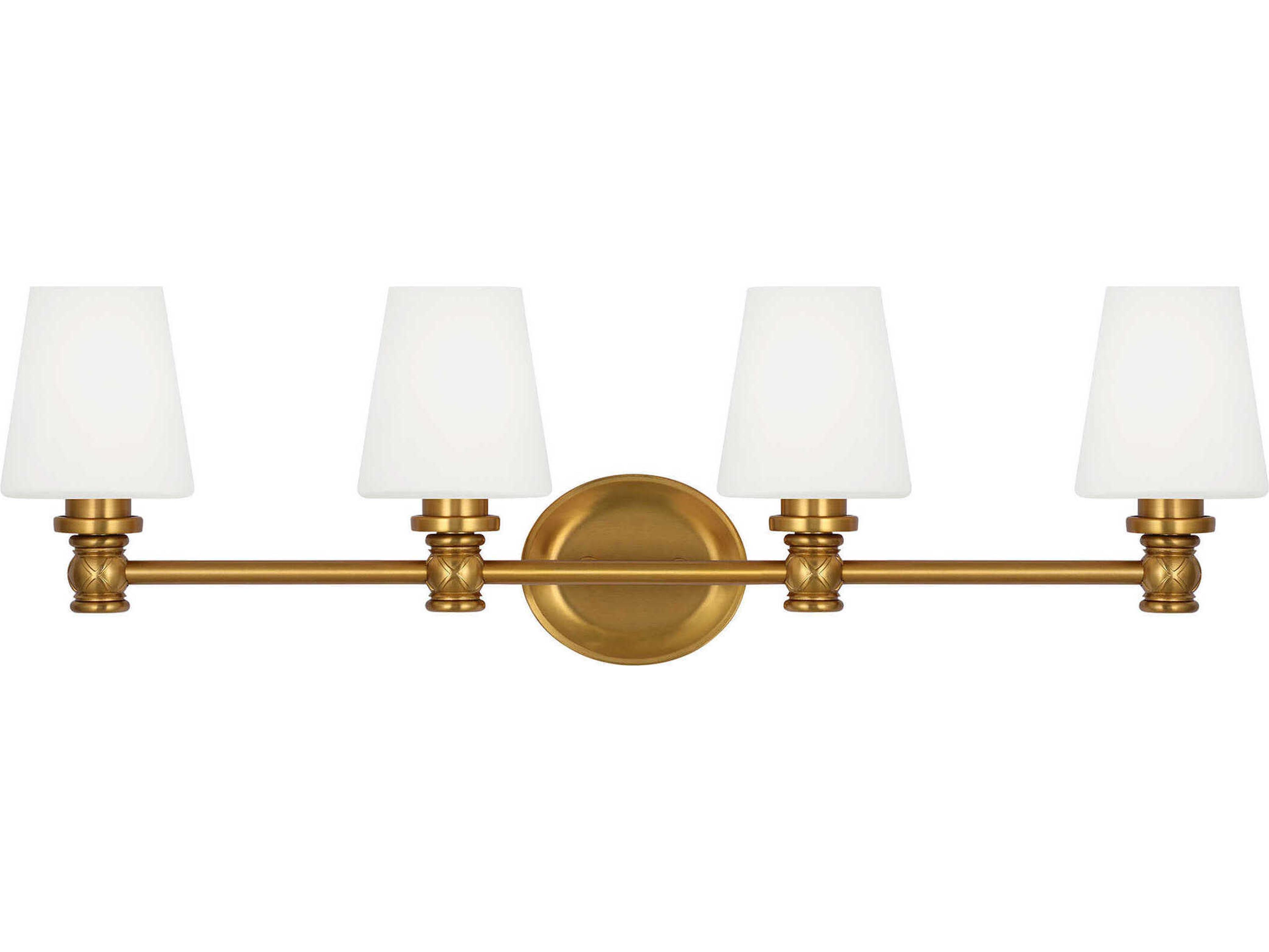 Visual Comfort Studio Xavierre 4-Light Burnished Brass Vanity Light