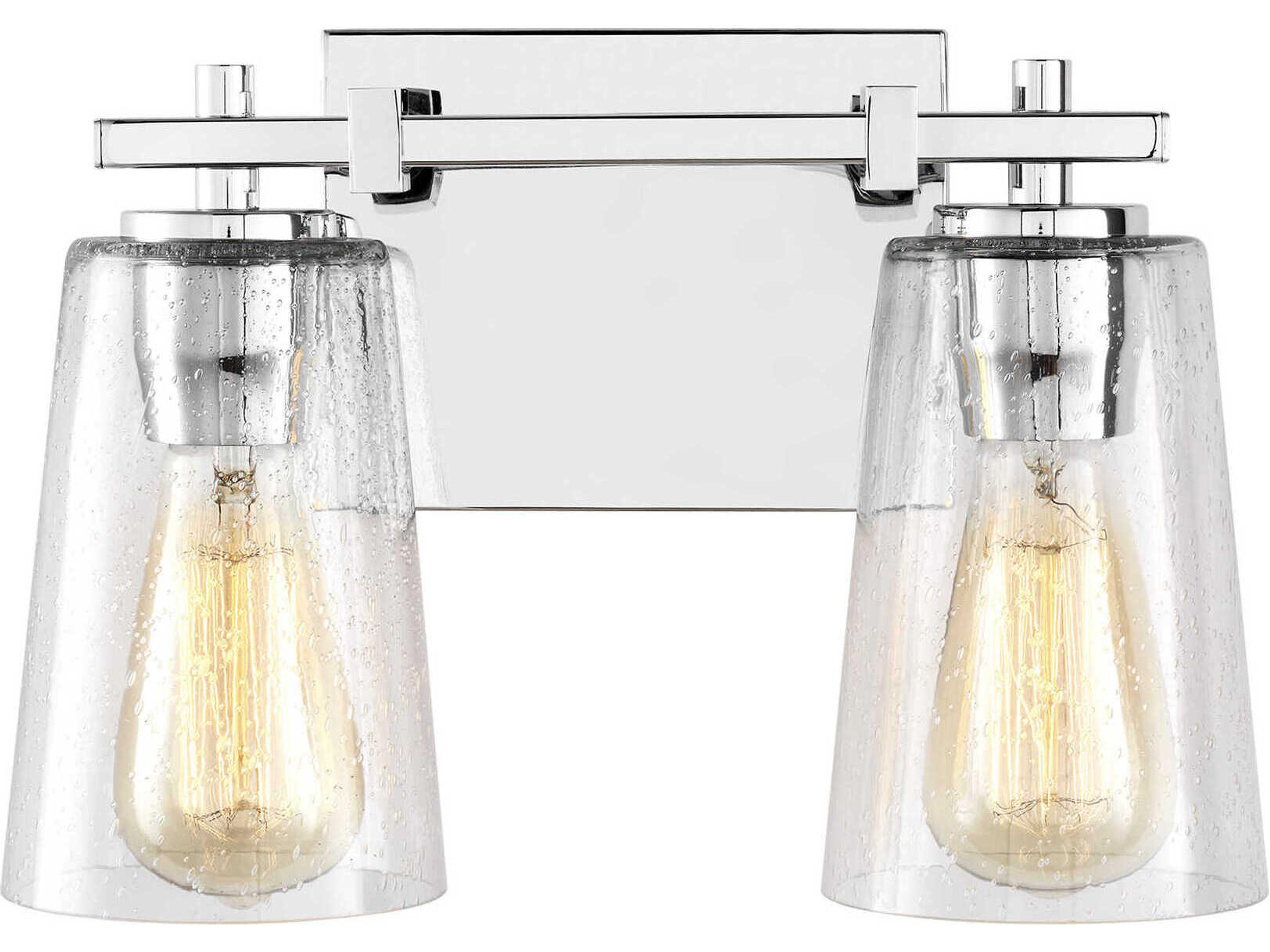 Visual Comfort Studio Mercer 2-Light Chrome Vanity Light