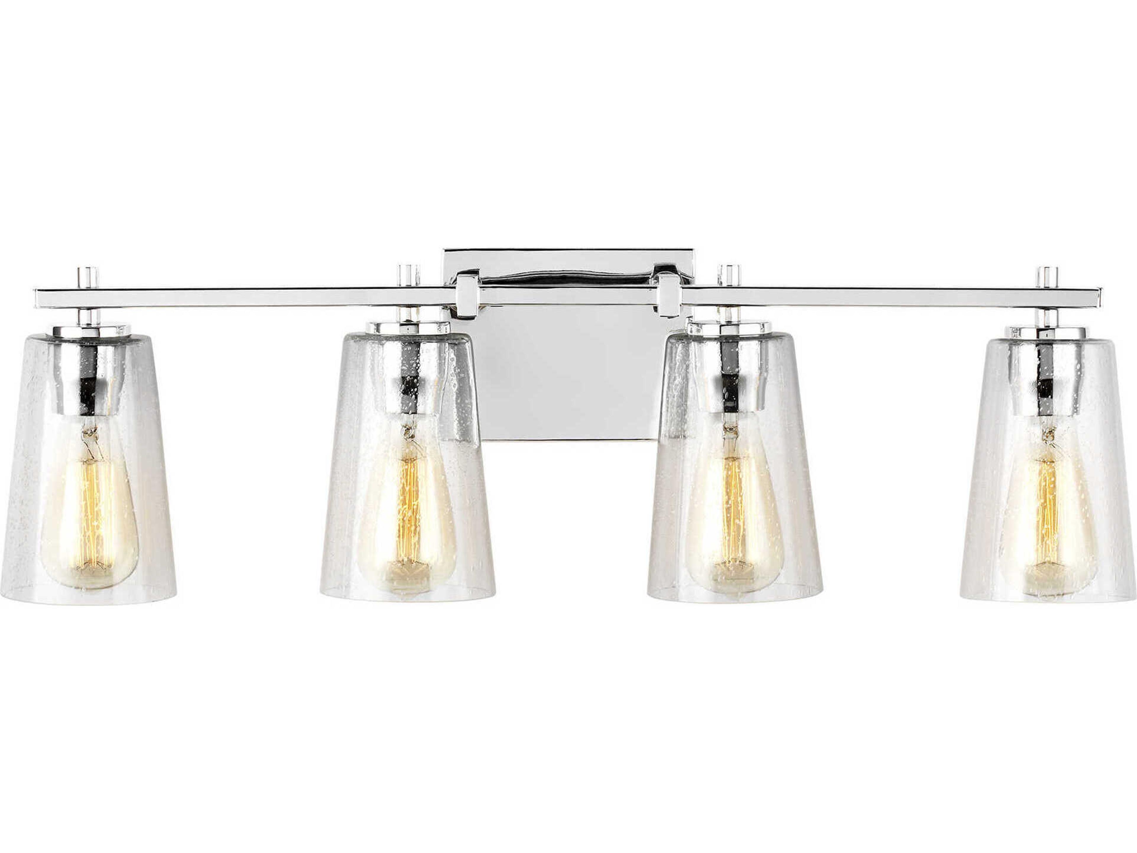Visual Comfort Studio Mercer 4-Light Chrome Vanity Light