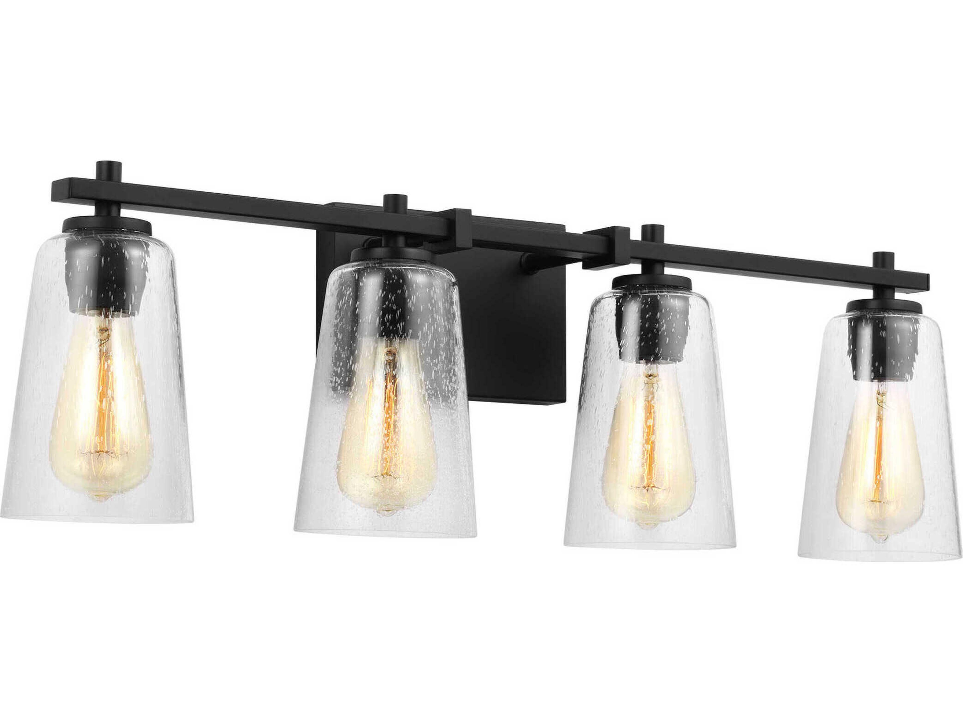 Mercer 4-Light Bath Vanity in Midnight Black