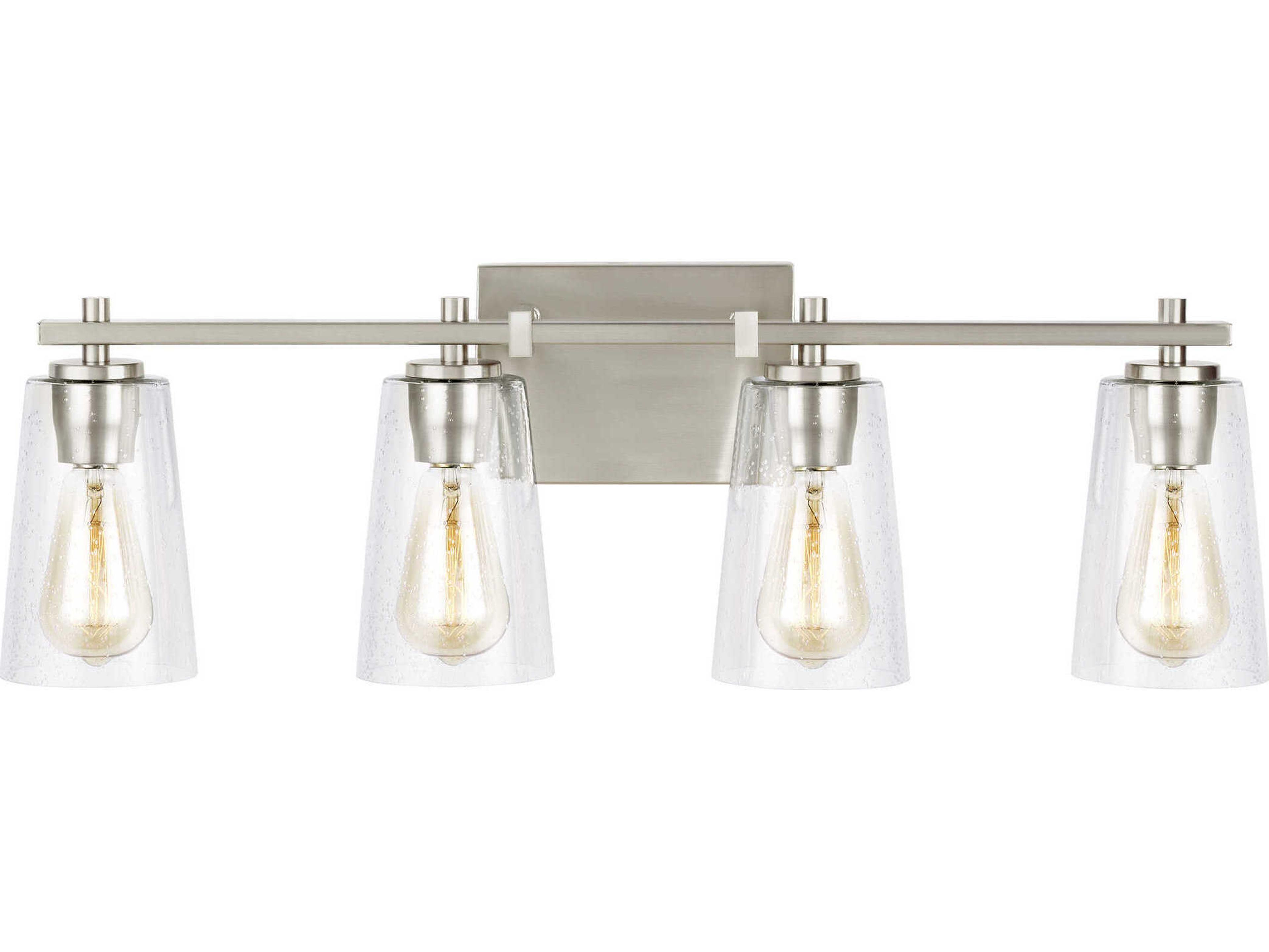Visual Comfort Studio Mercer 4-Light Satin Nickel Vanity Light