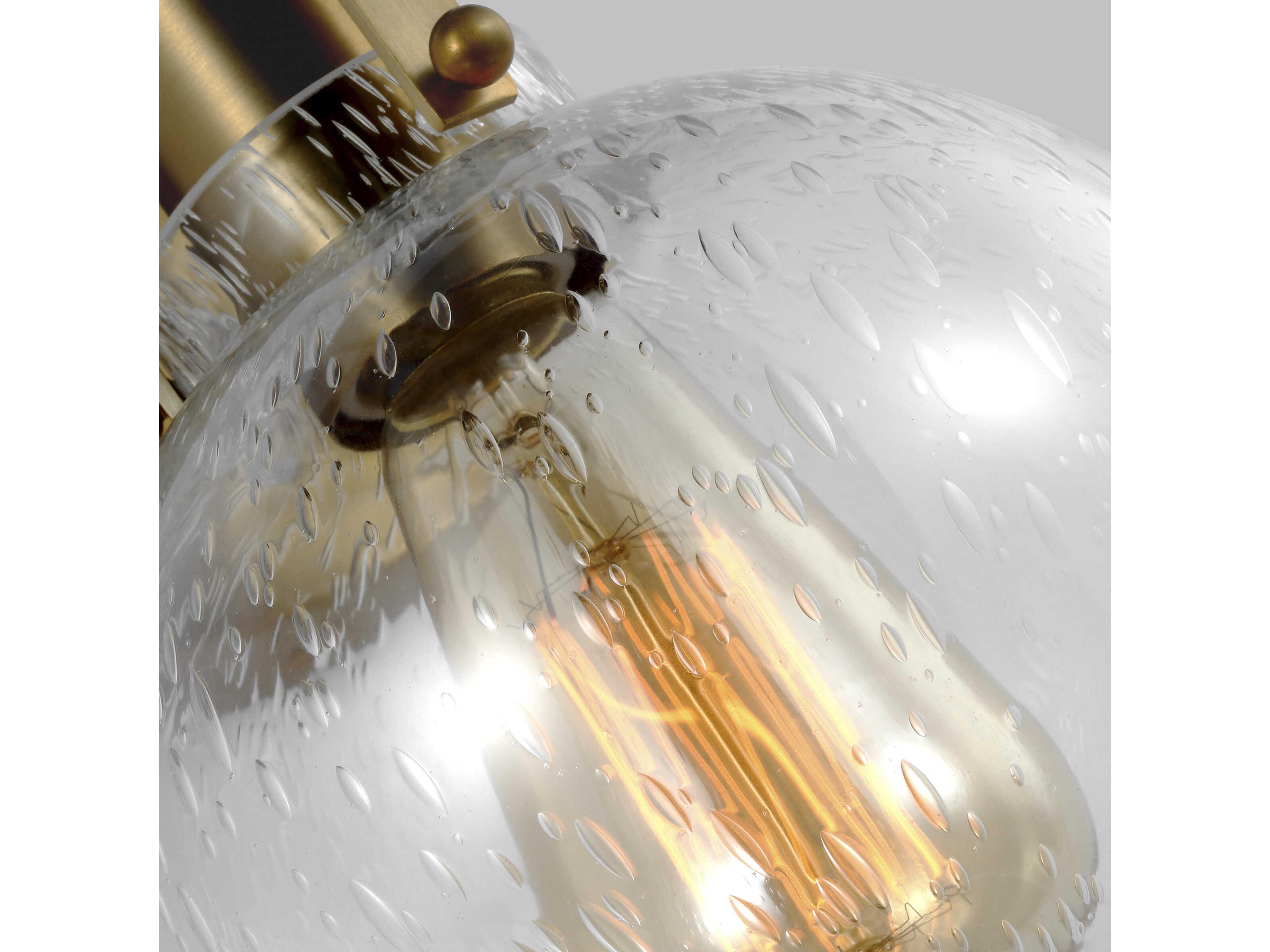 Visual Comfort Studio Clara 1-Light Burnished Brass Wall Sconce