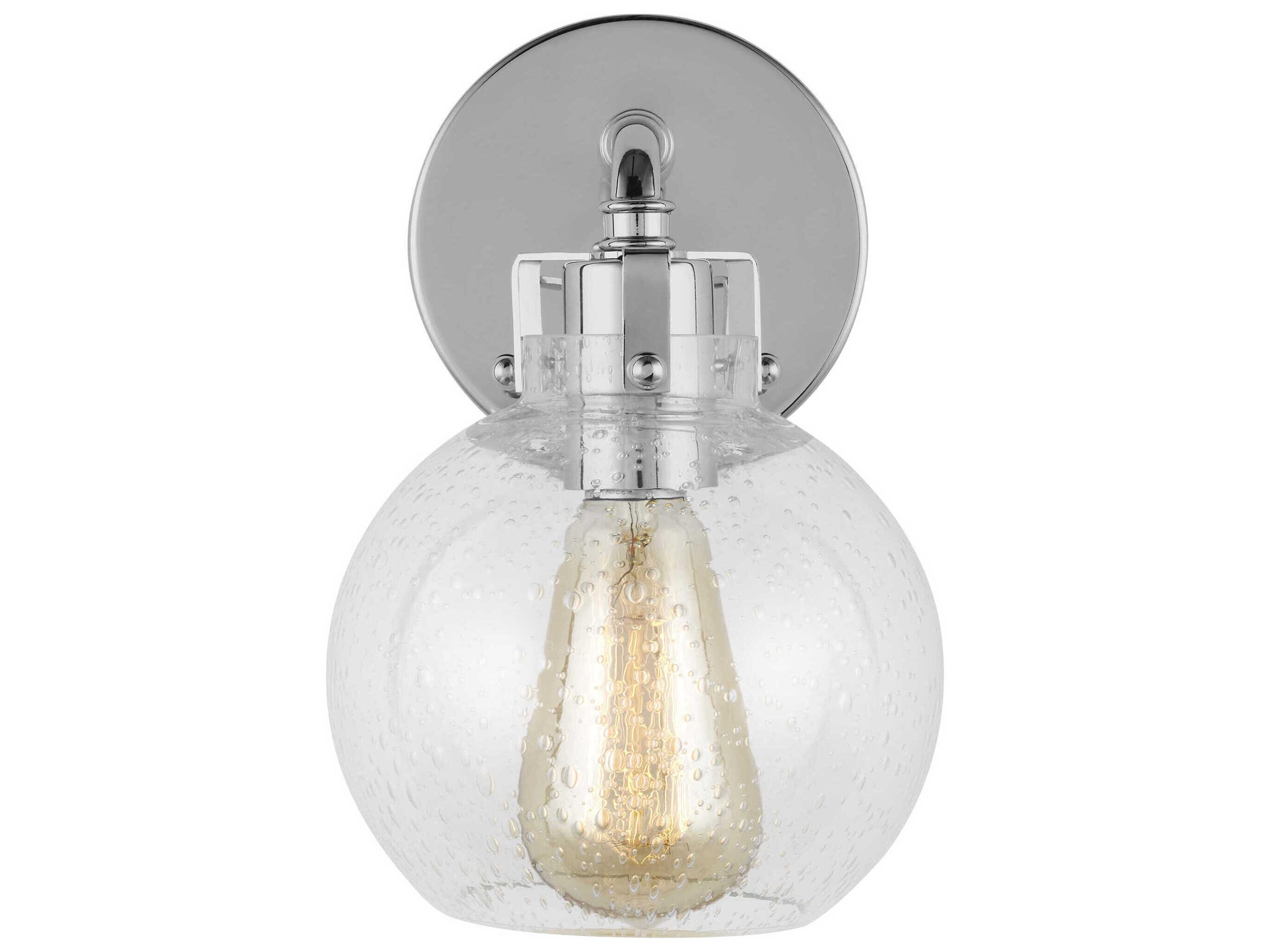 Visual Comfort Studio Clara 1-Light Chrome Wall Sconce