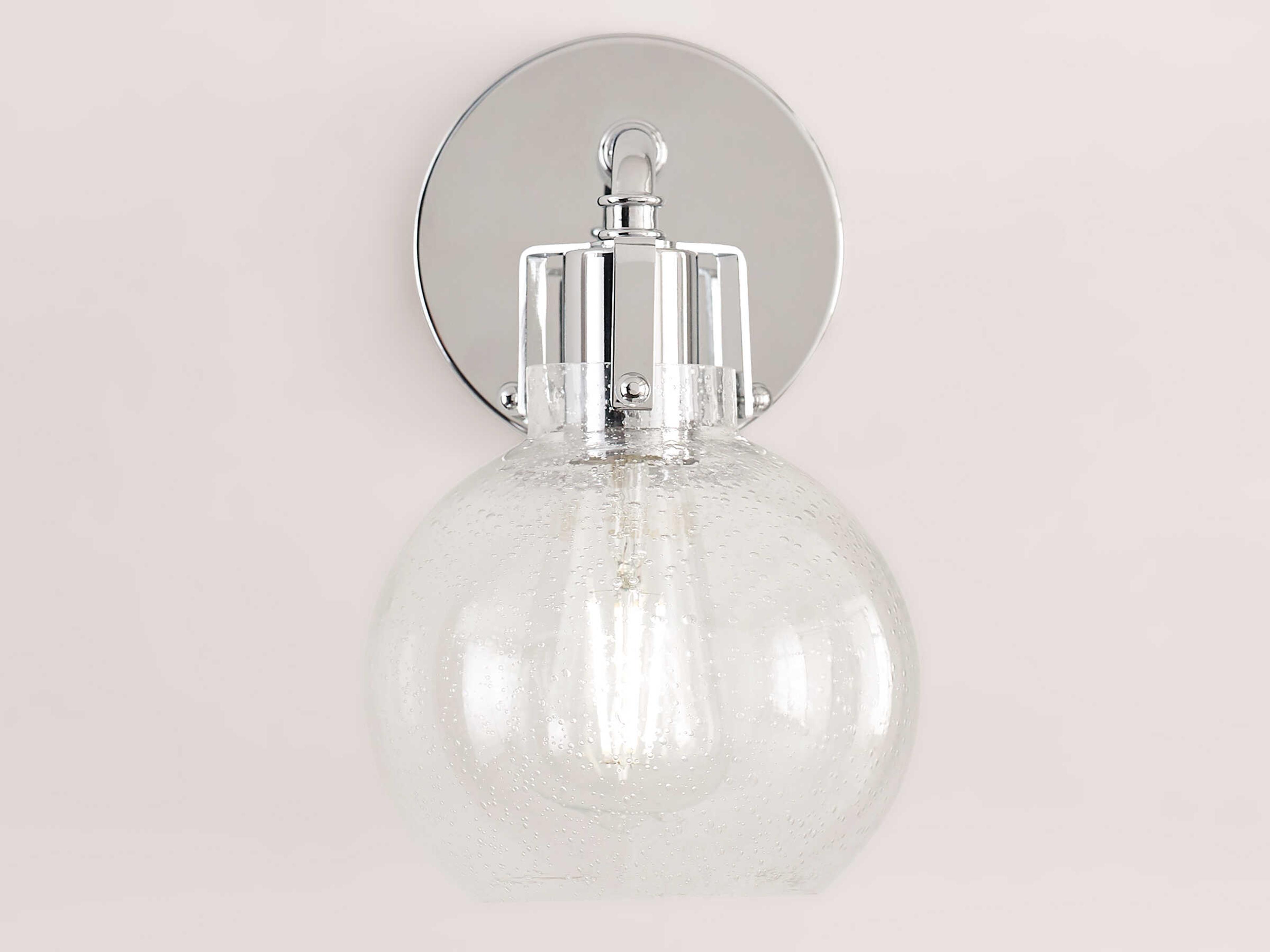 Visual Comfort Studio Clara 1-Light Chrome Wall Sconce