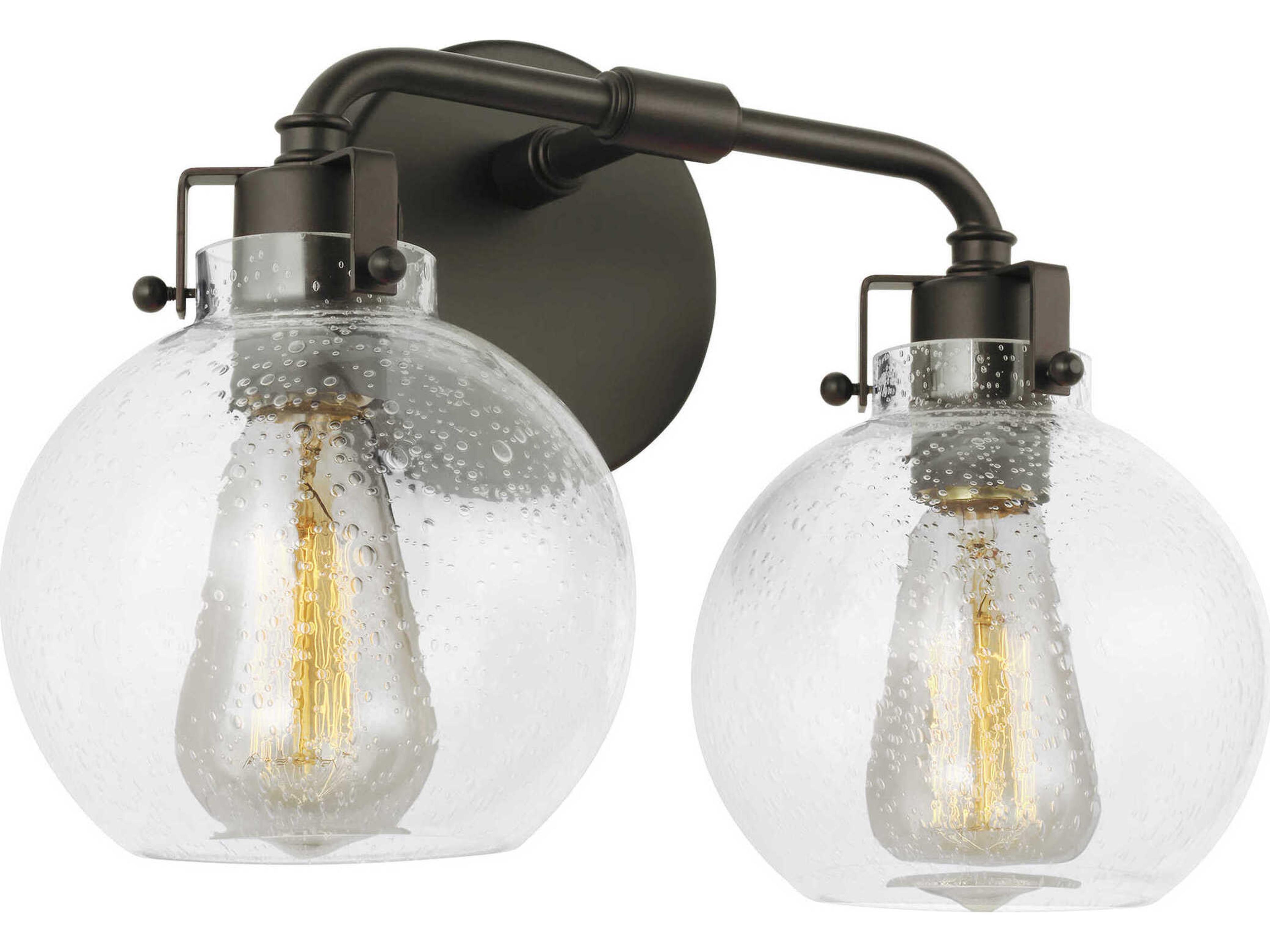 Clara Two Light Vanity Light in Oil Rubbed Bronze