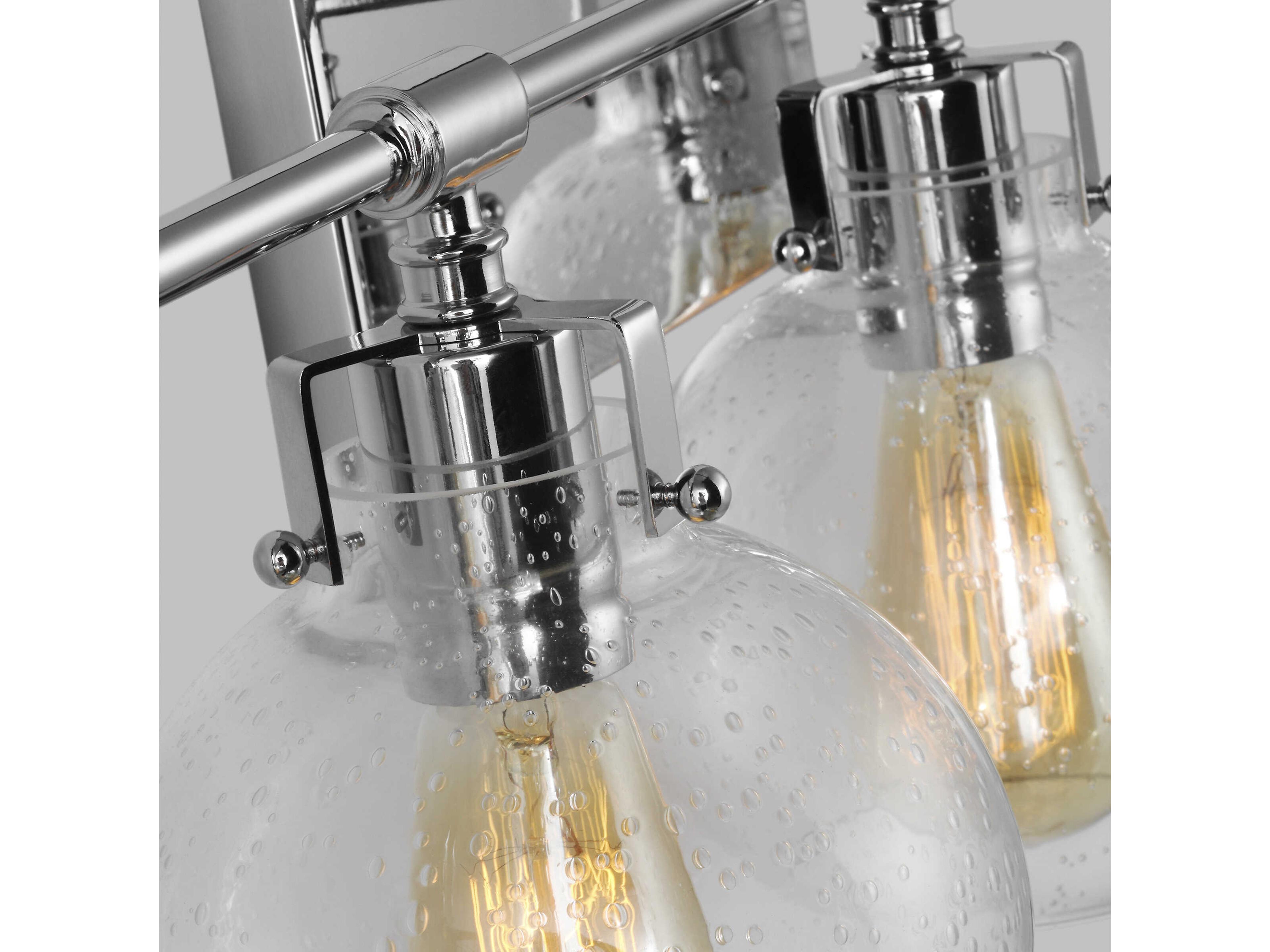 Visual Comfort Studio Clara 5-Light Chrome Vanity Light