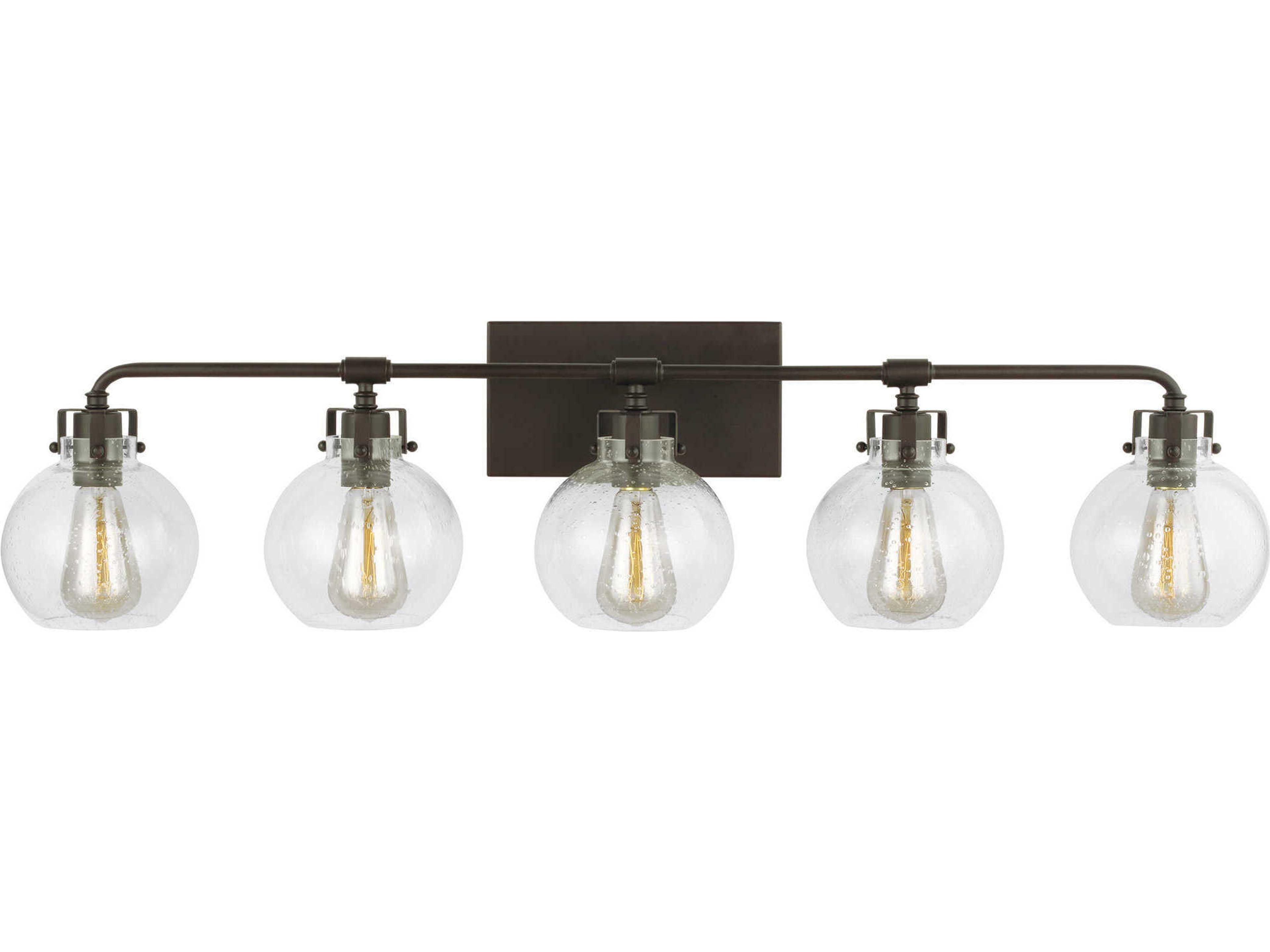 Visual Comfort Studio Clara 5-Light Oil Rubbed Bronze Vanity Light