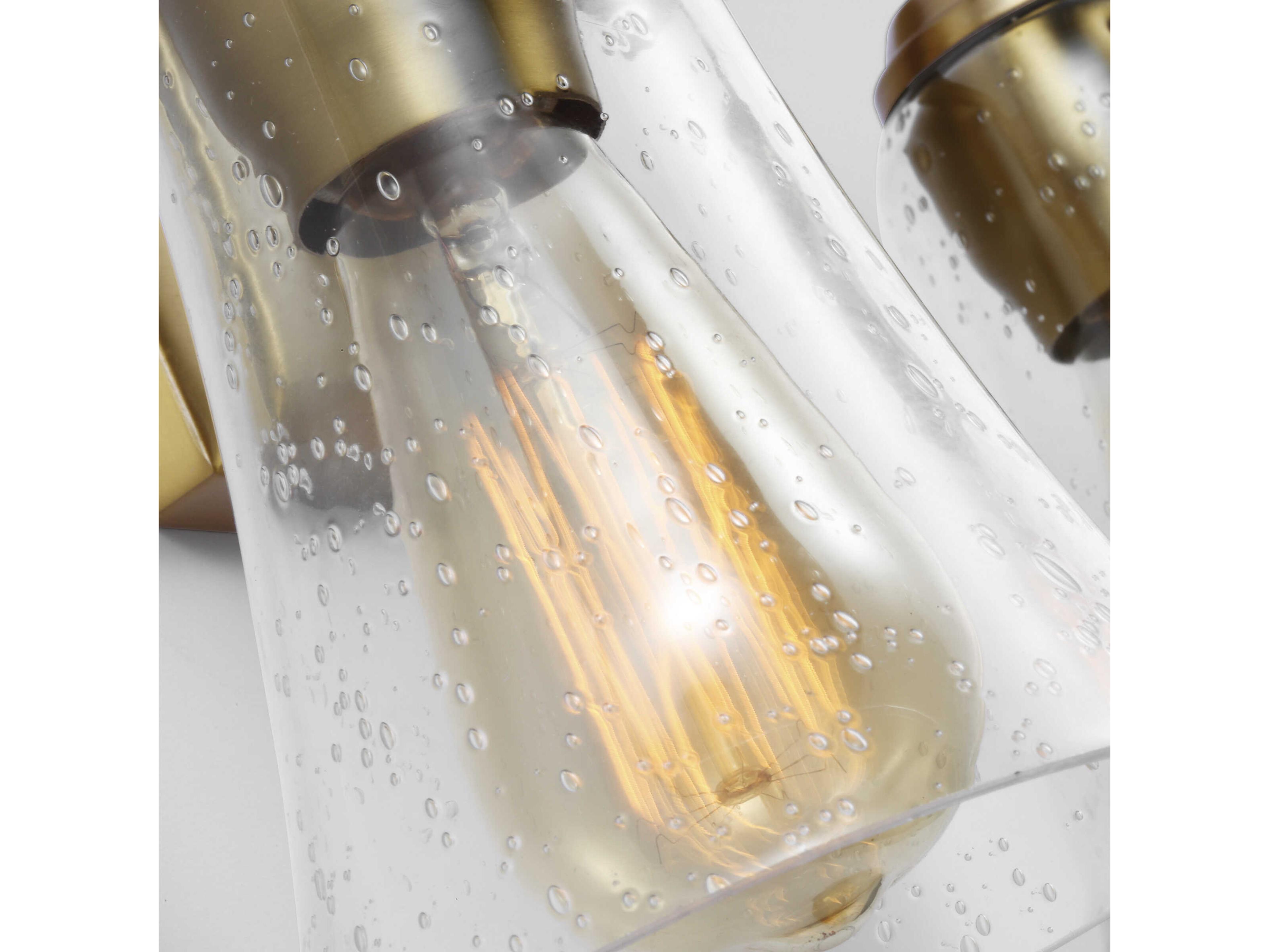 Visual Comfort Studio Monterro 2-Light Burnished Brass Vanity Light