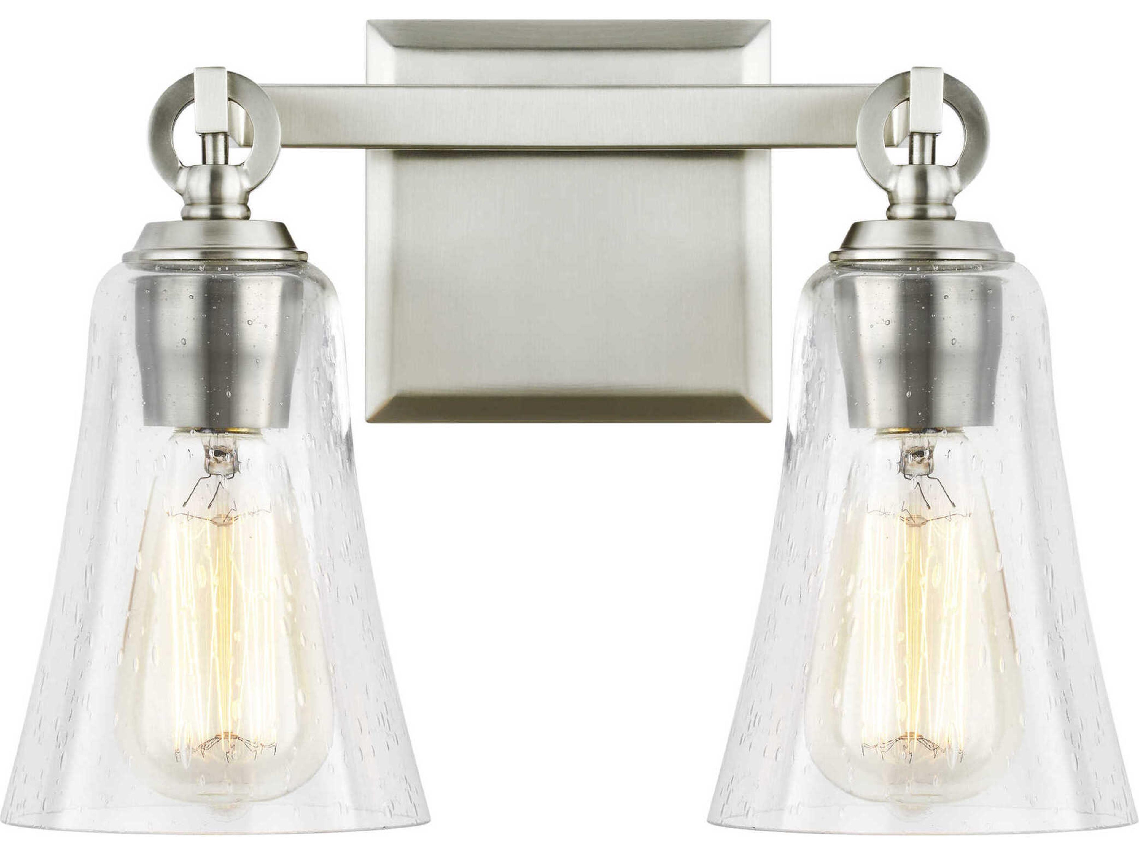 Monterro Two Light Vanity In Satin Nickel