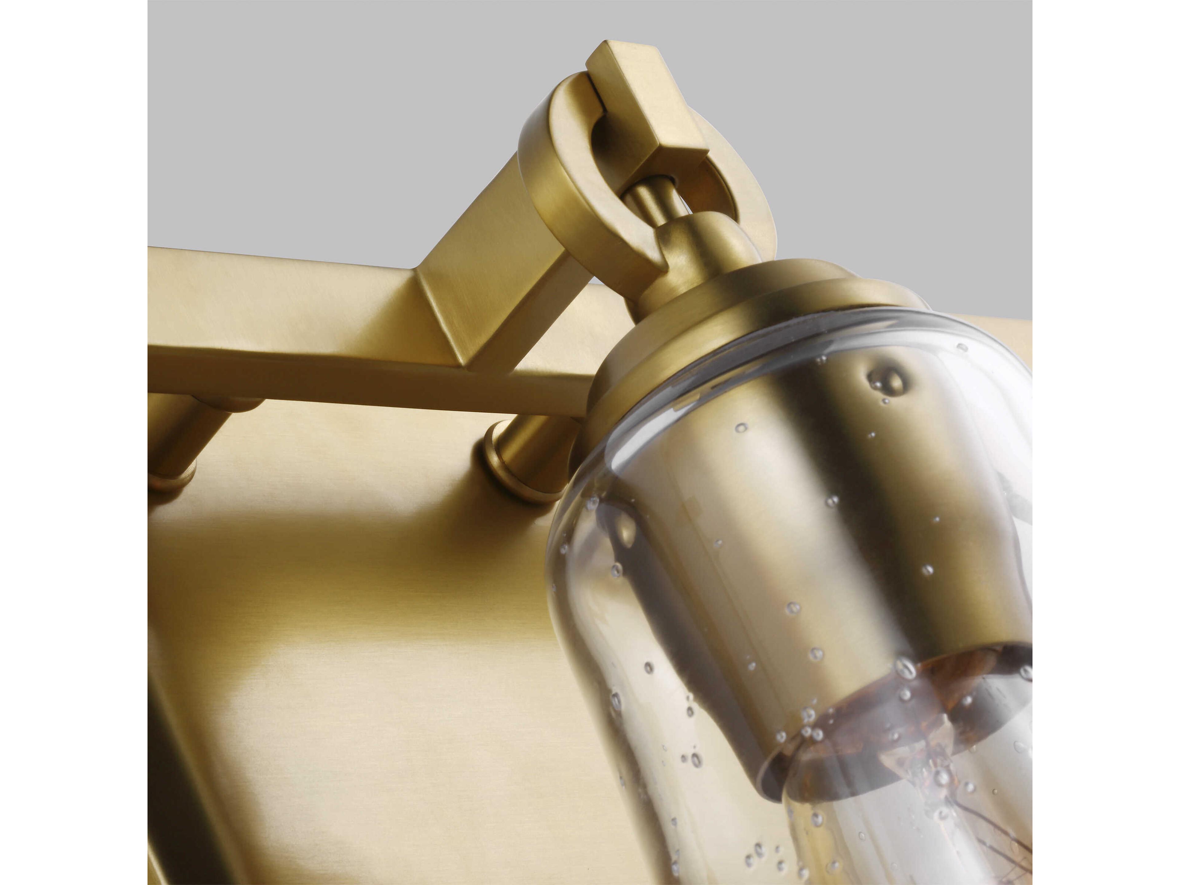 Visual Comfort Studio Monterro 3-Light Burnished Brass Vanity Light