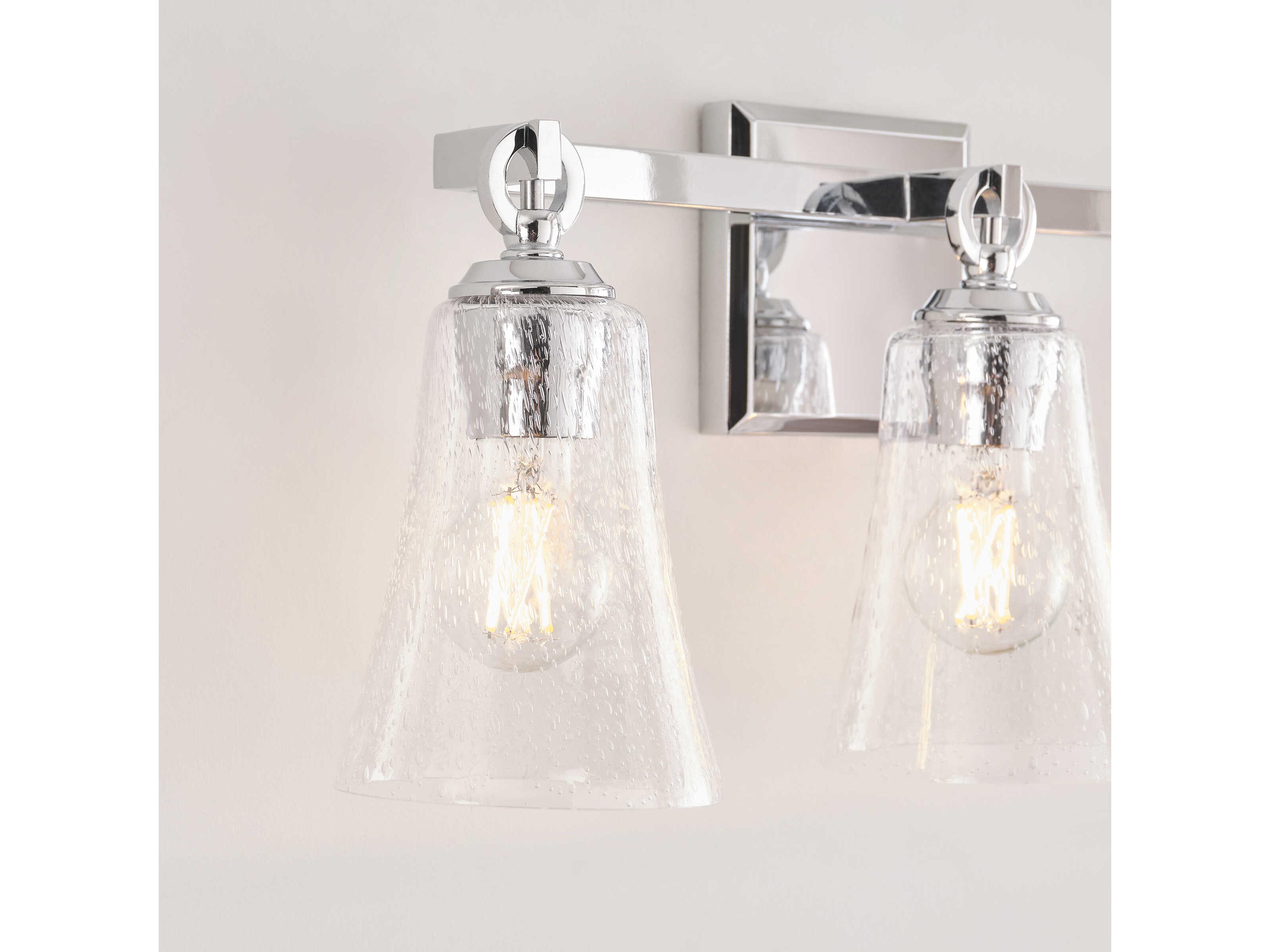 Visual Comfort Studio Monterro 3-Light Chrome Vanity Light