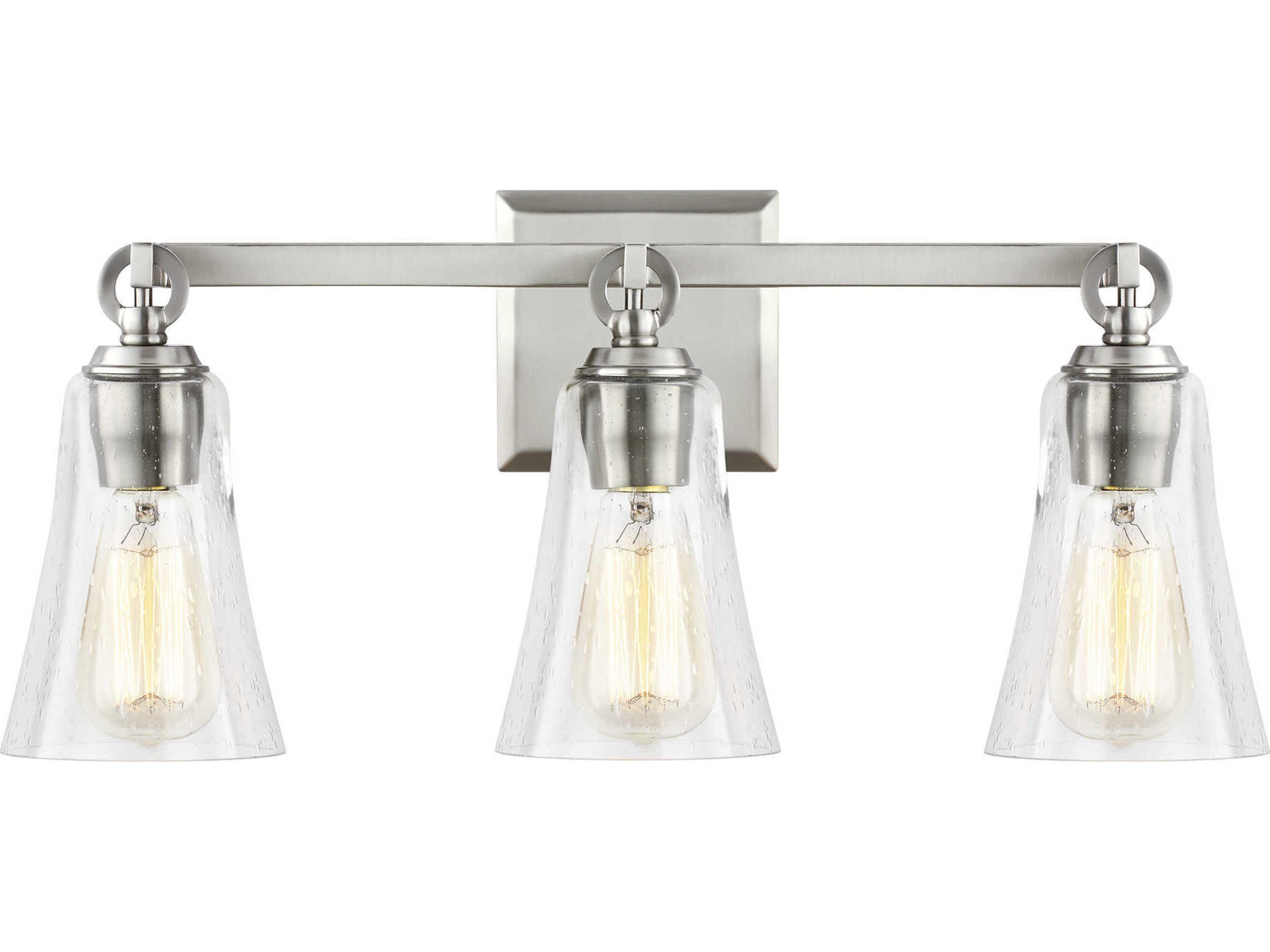 Monterro Three Light Vanity in Satin Nickel