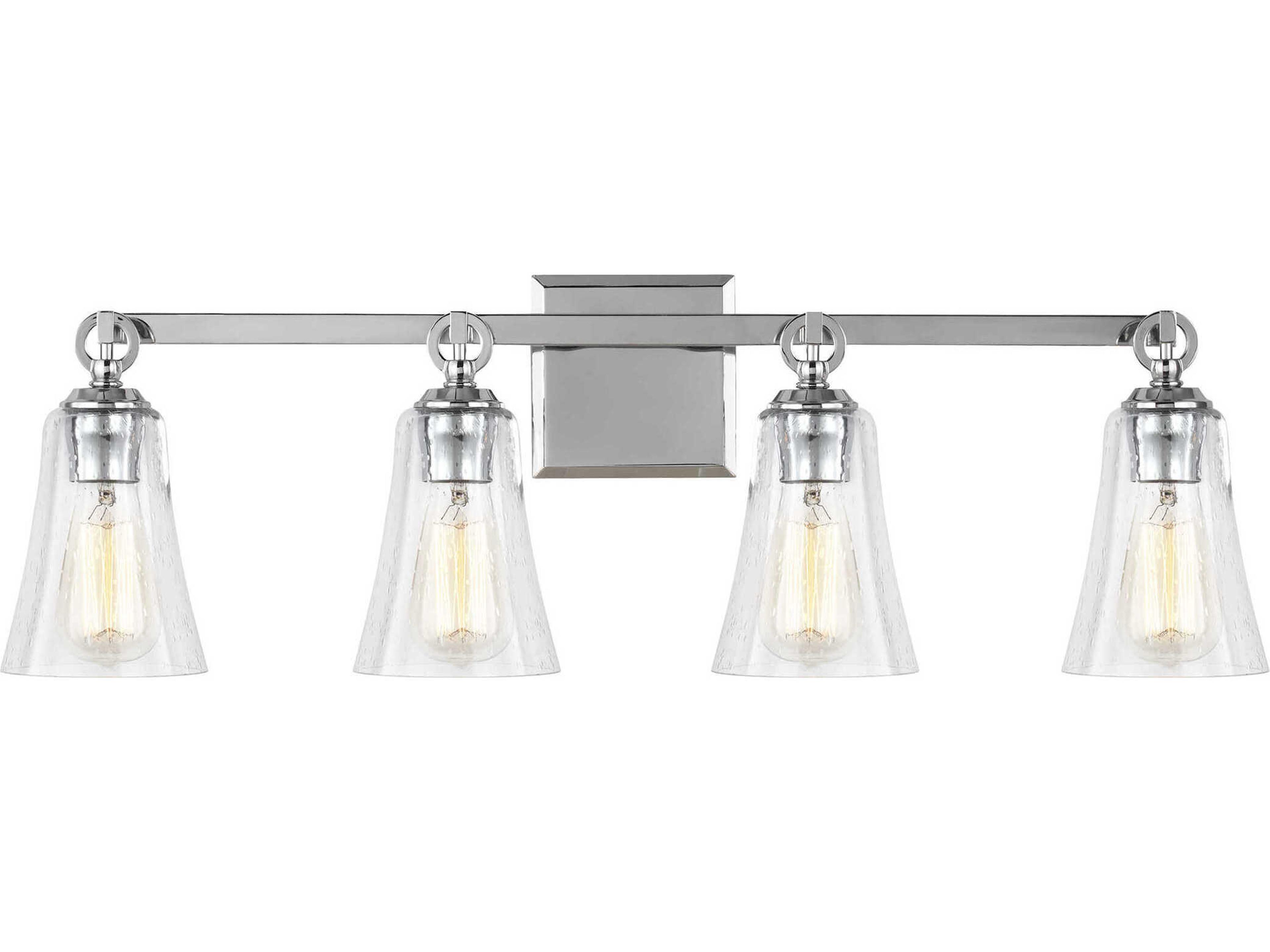 Monterro Four Light Vanity Fixture in Chrome