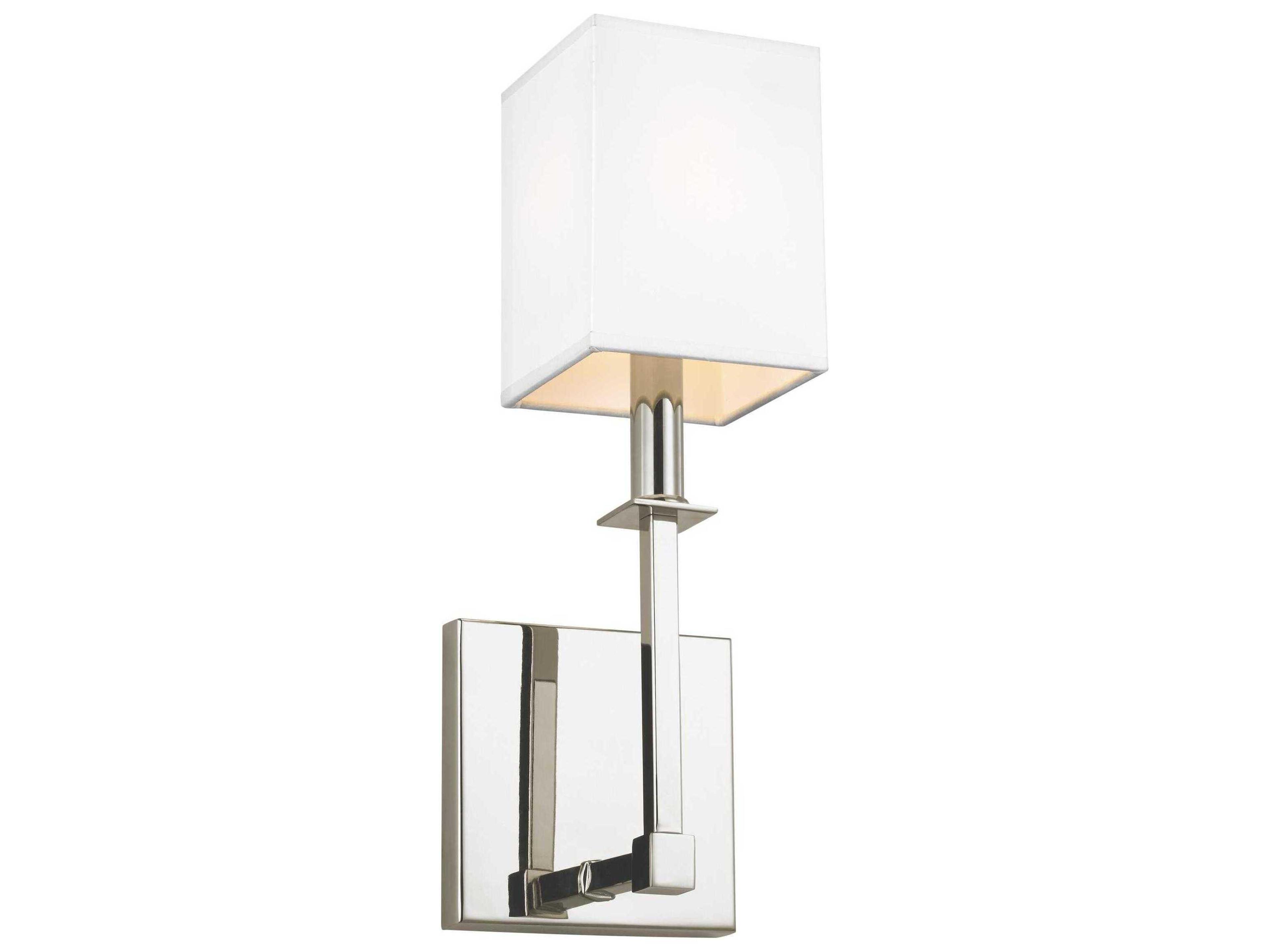 Quinn Wall Sconce Polished Nickel Modern