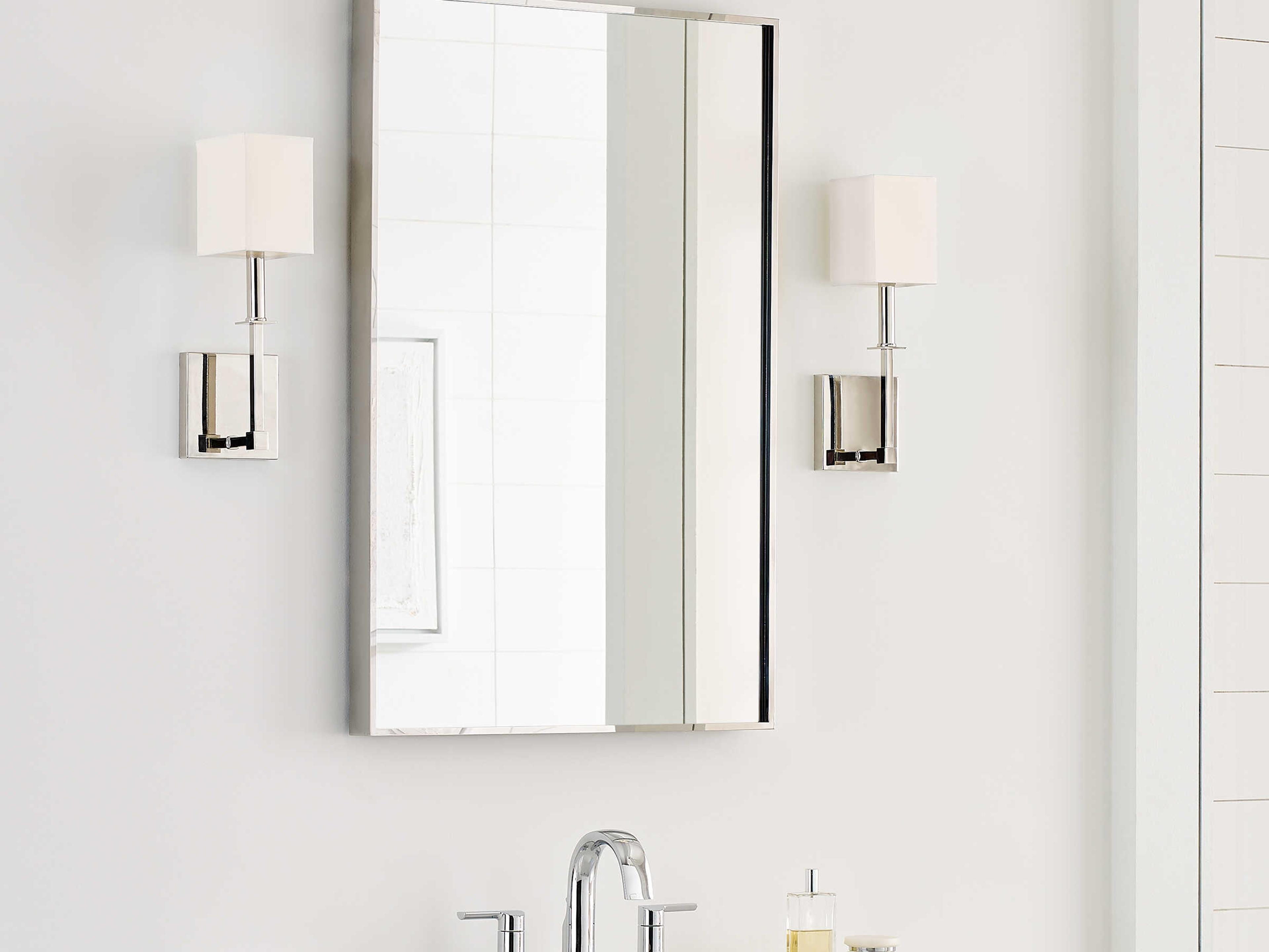 Visual Comfort Studio Quinn 1-Light Polished Nickel Wall Sconce