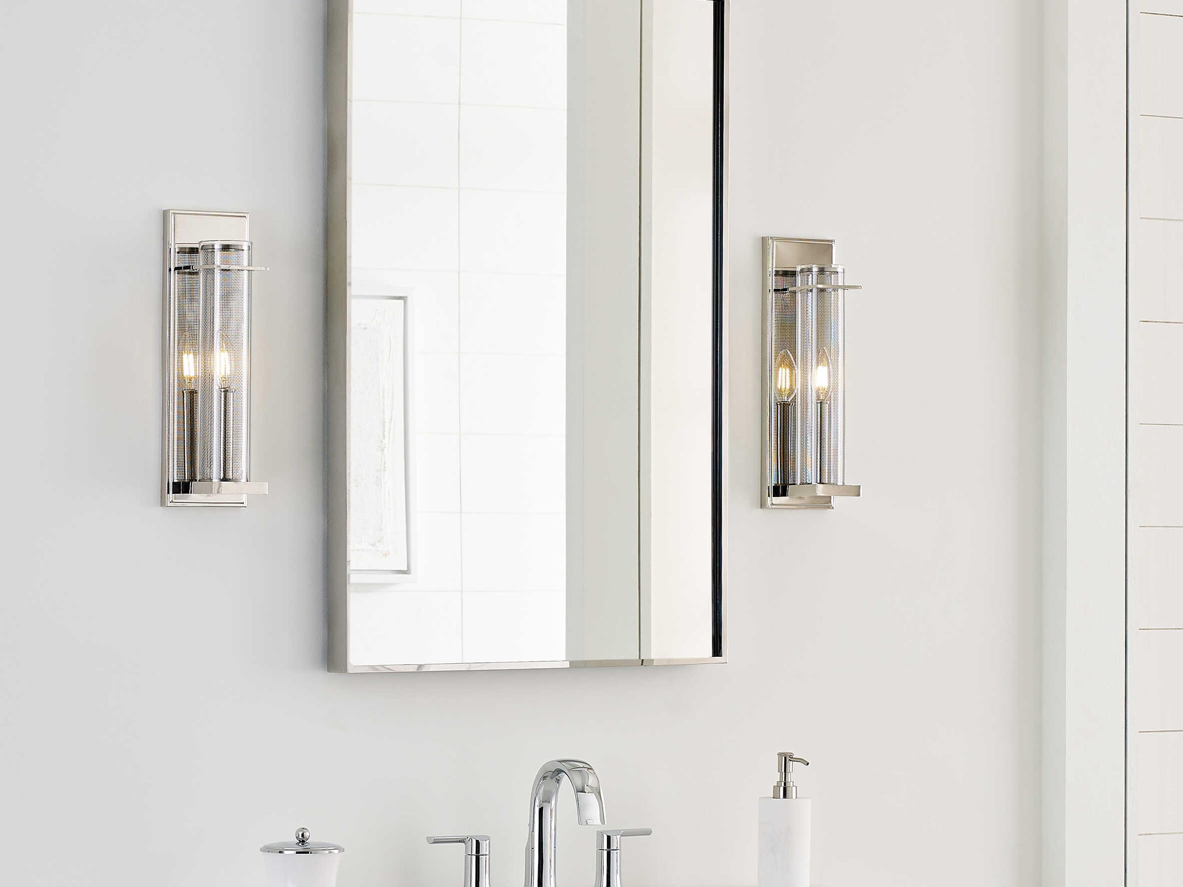 Visual Comfort Studio Silo 1-Light Polished Nickel Wall Sconce