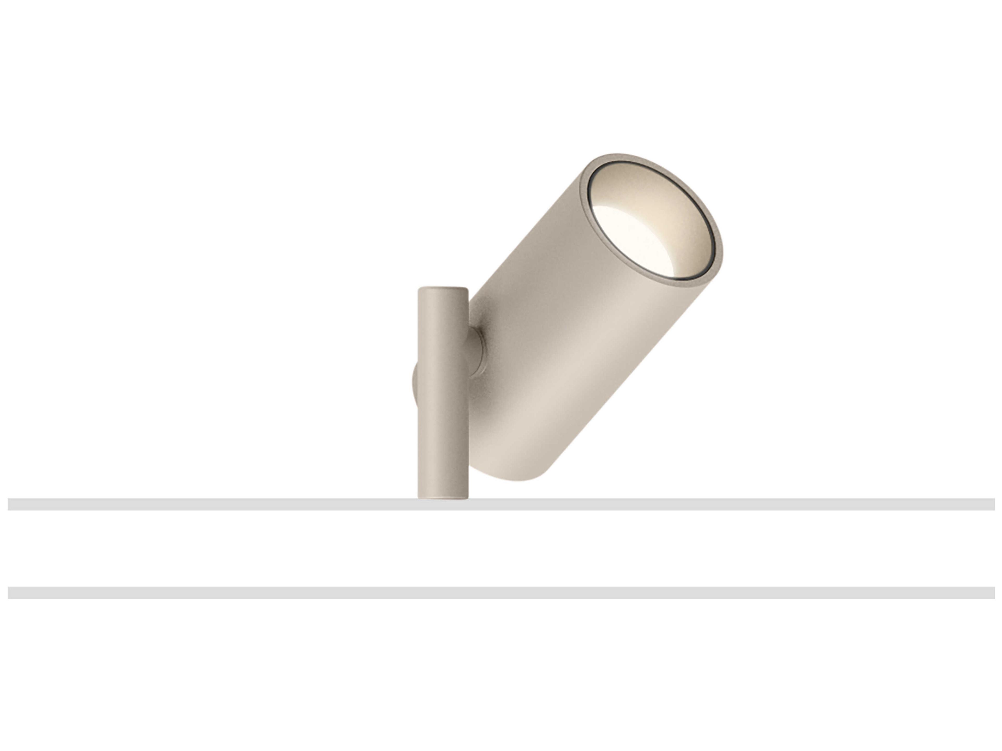 Circus 1-Light Off White Cylinder Spot Light