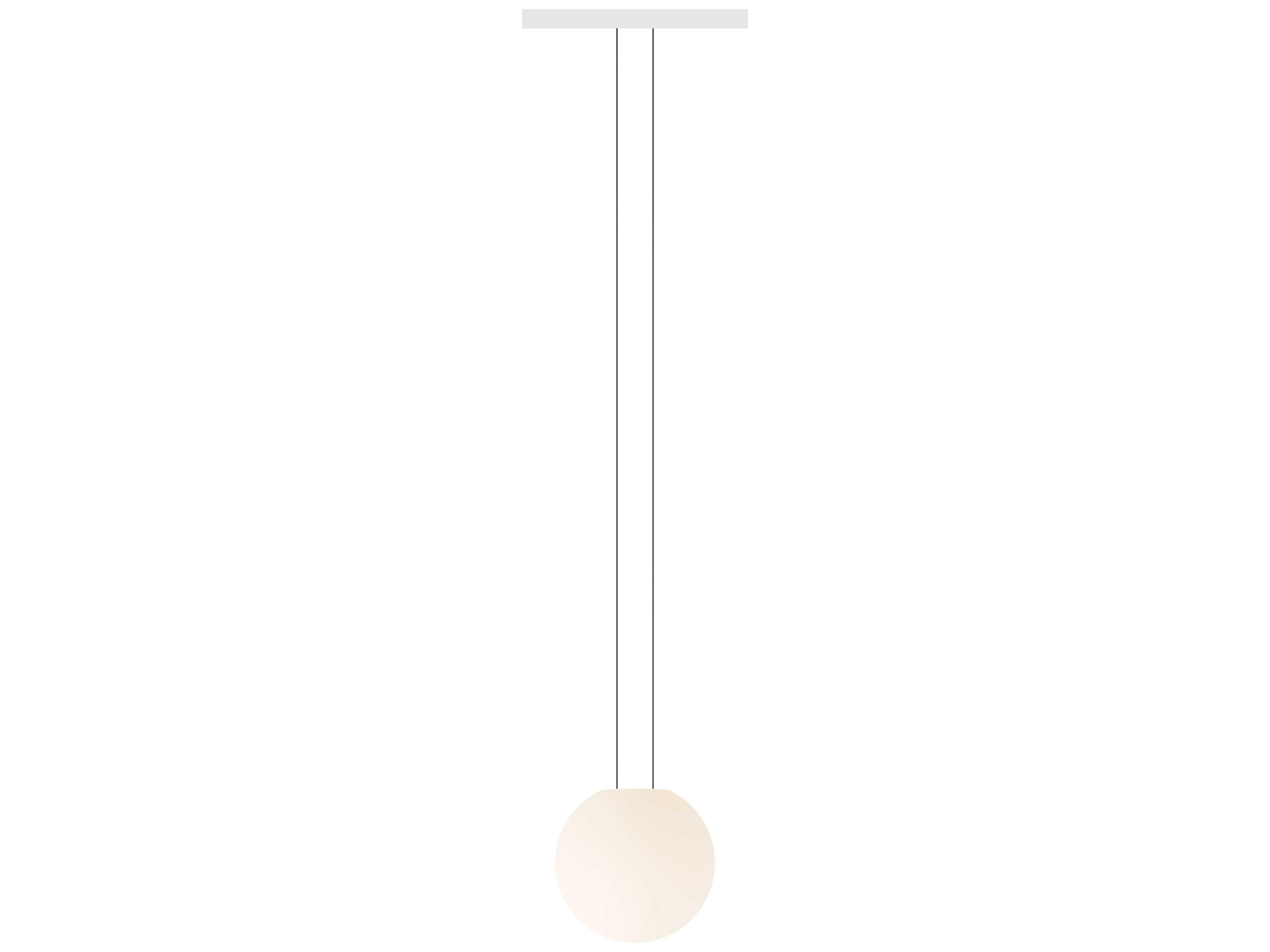 Circus 1-Light White Globe Track & Rail Light