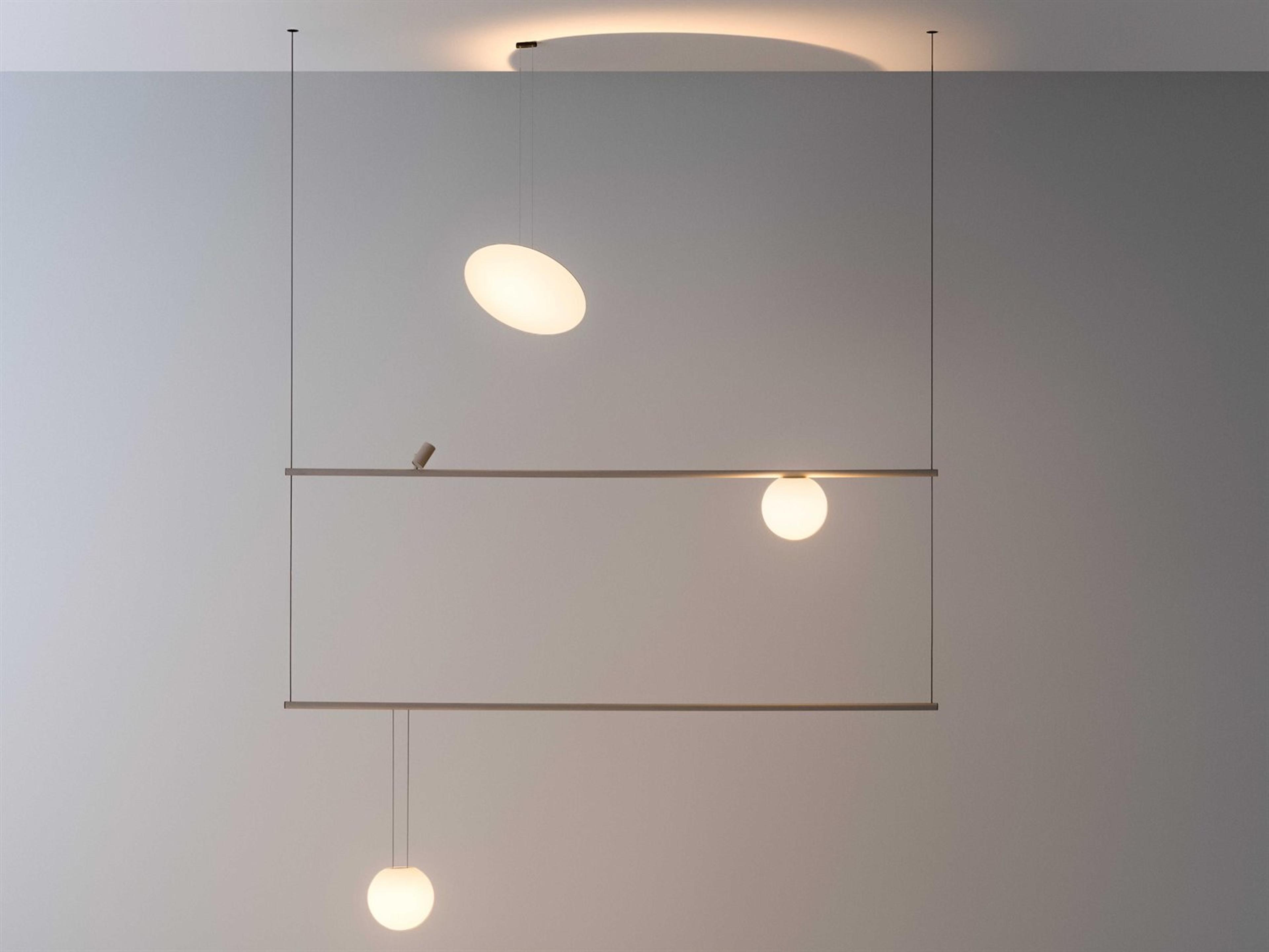 Vibia Circus 1-Light White Globe Track & Rail Light
