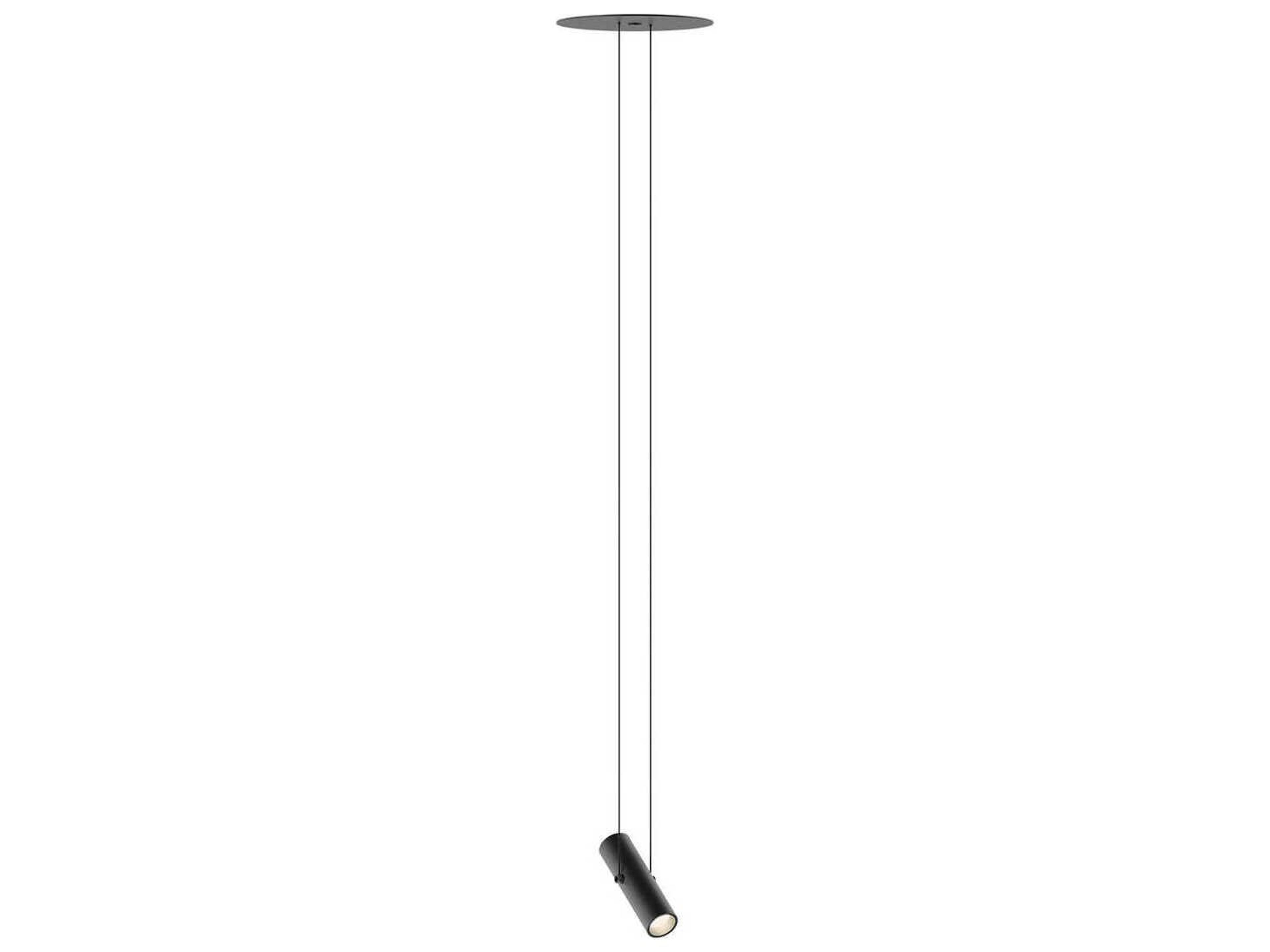 Circus Solo 1-Light Black Cylinder Mini Pendant