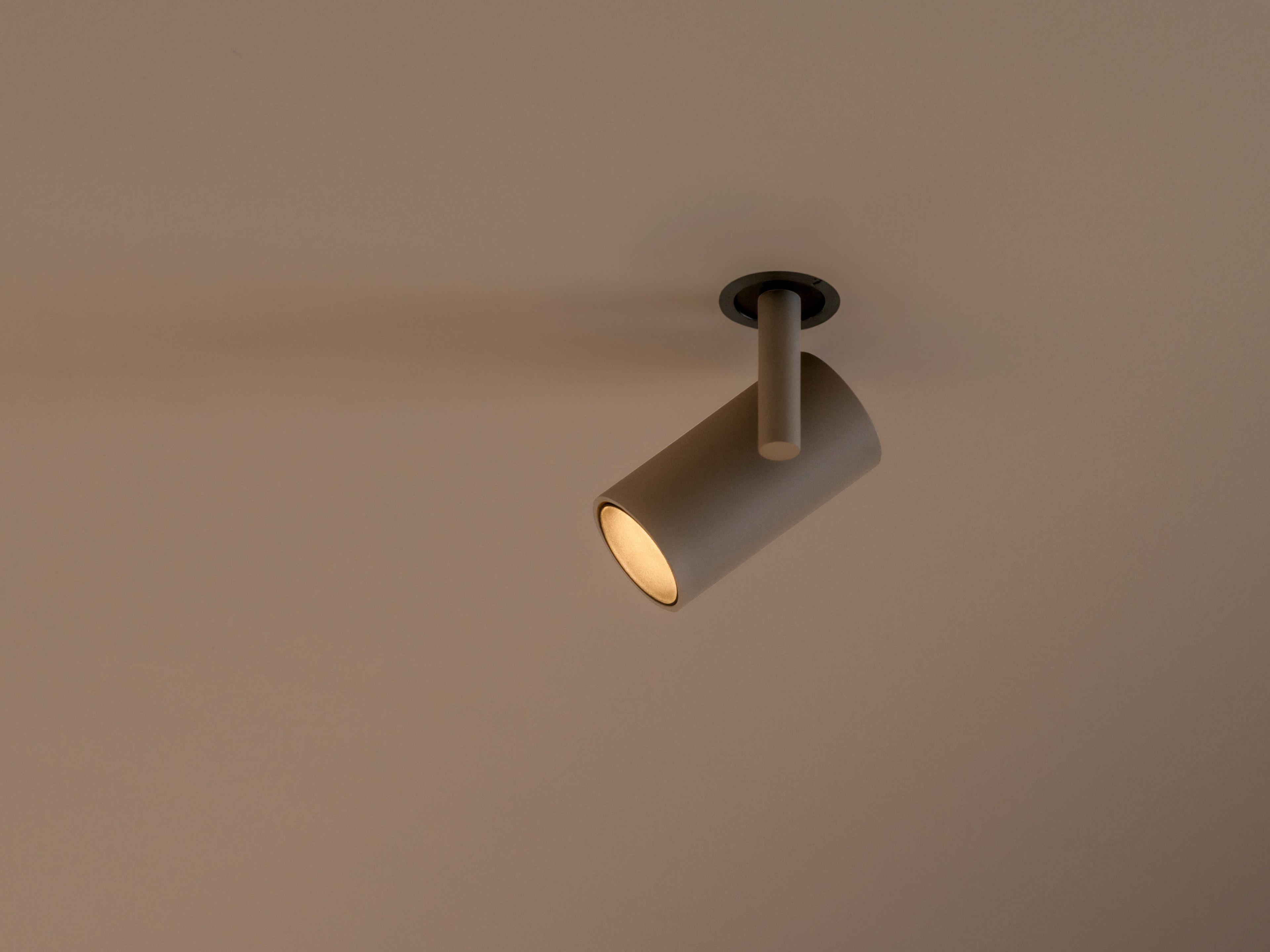 Vibia Circus Solo 1-Light Off White Cylinder Semi Flush Mount