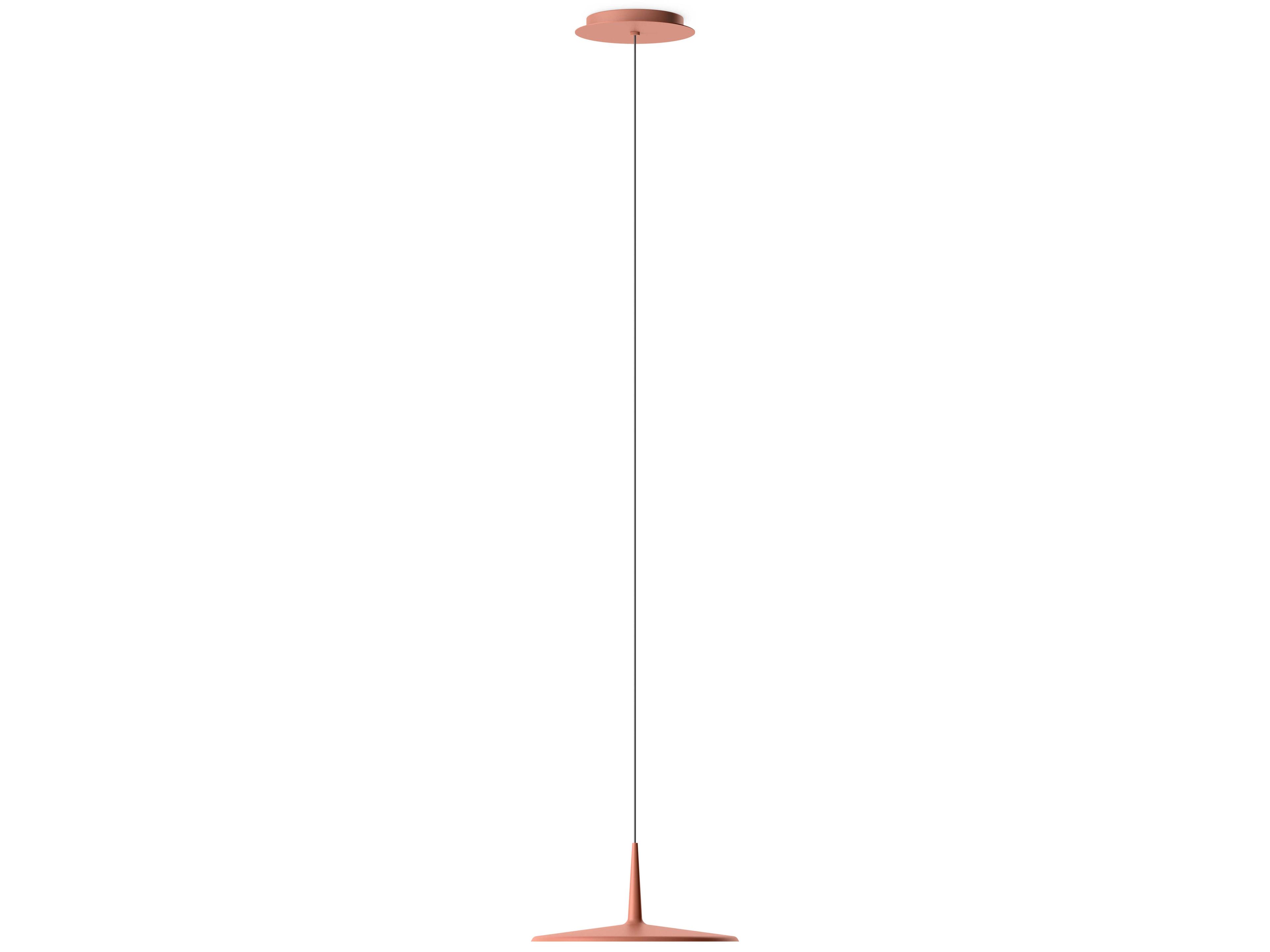 Skan 1-Light Terra Red Round Mini Pendant