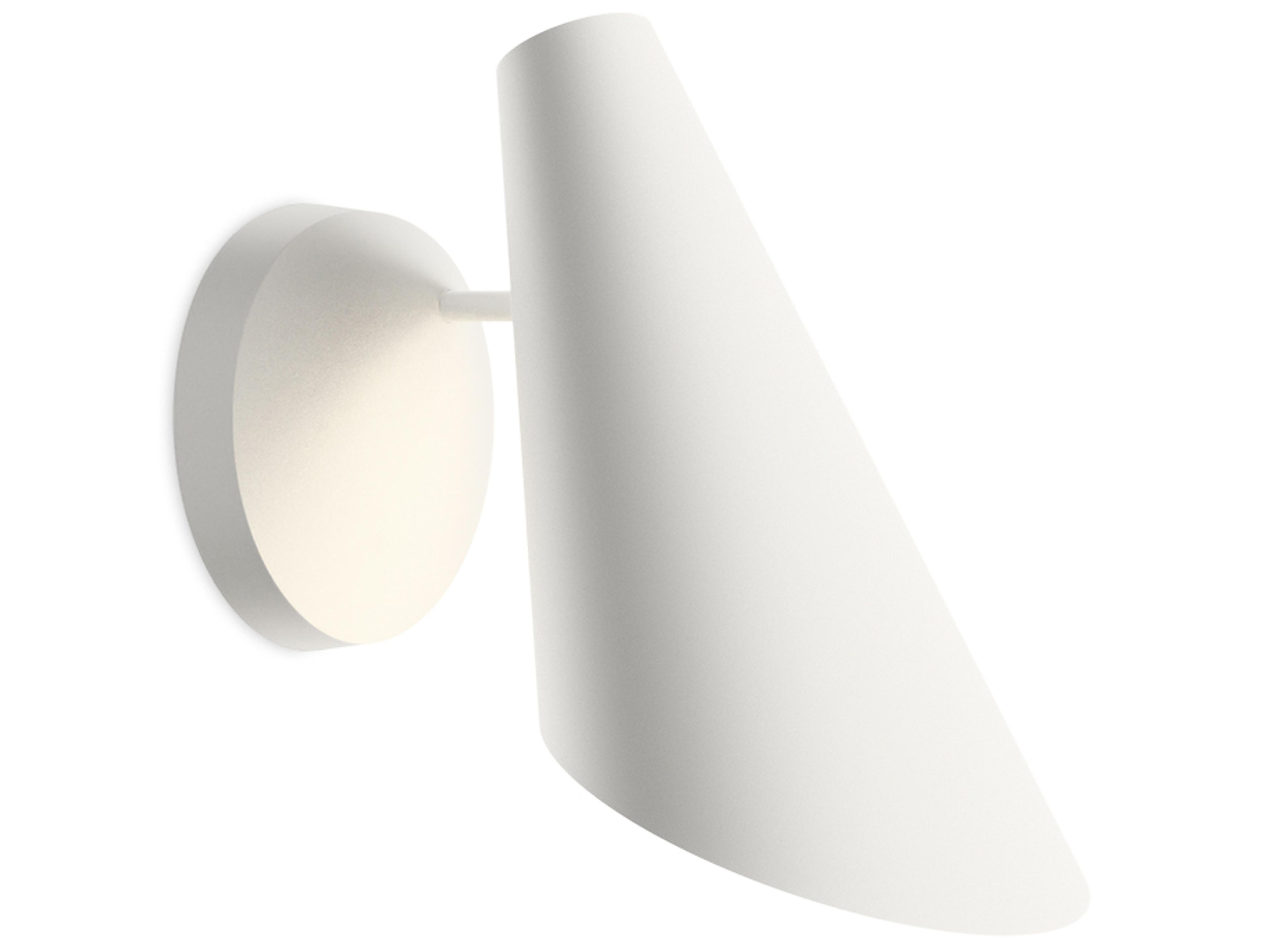 I.Cono 1-Light White Wall Sconce