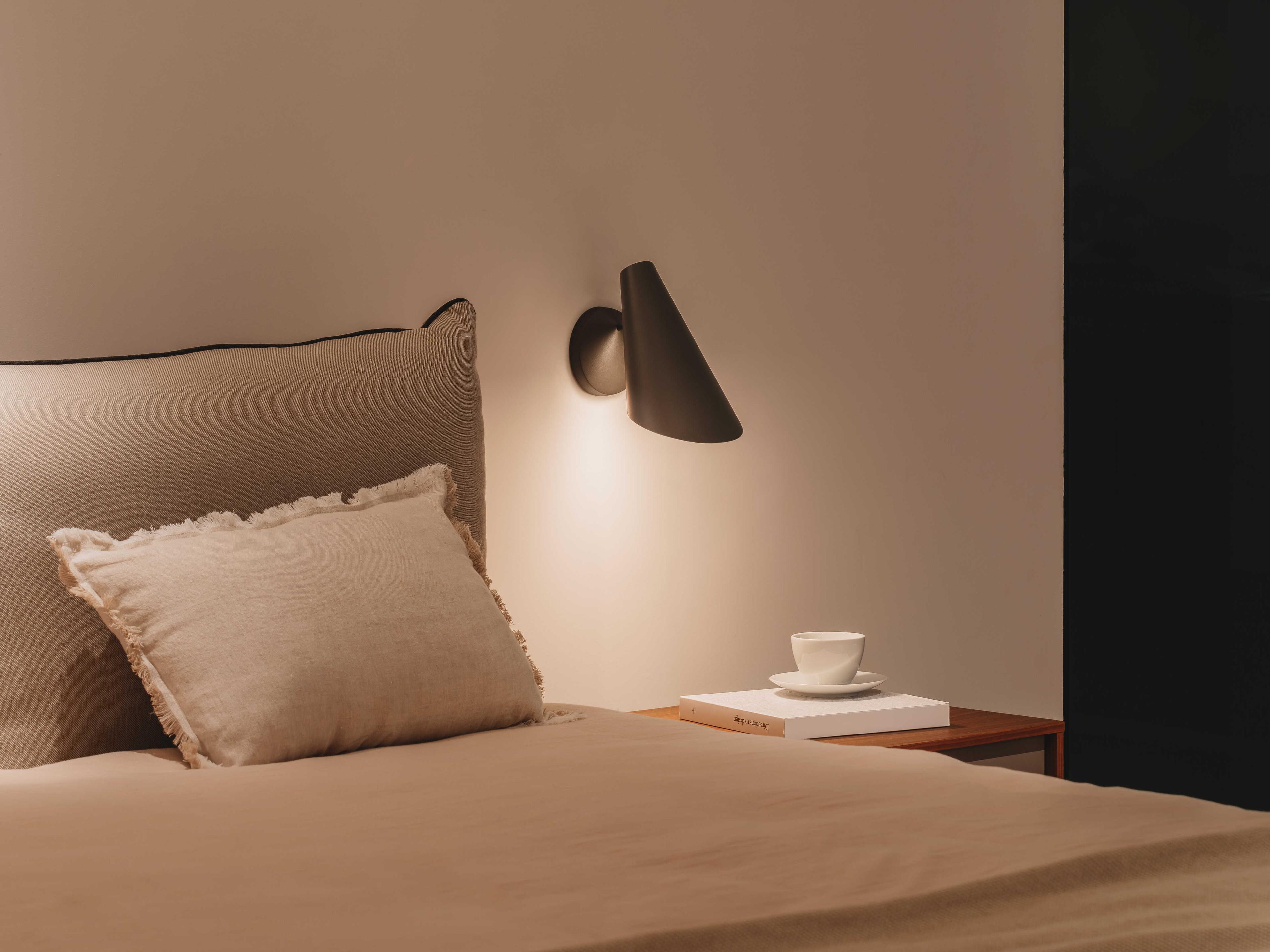 Vibia I.Cono 1-Light Black Grey Wall Sconce