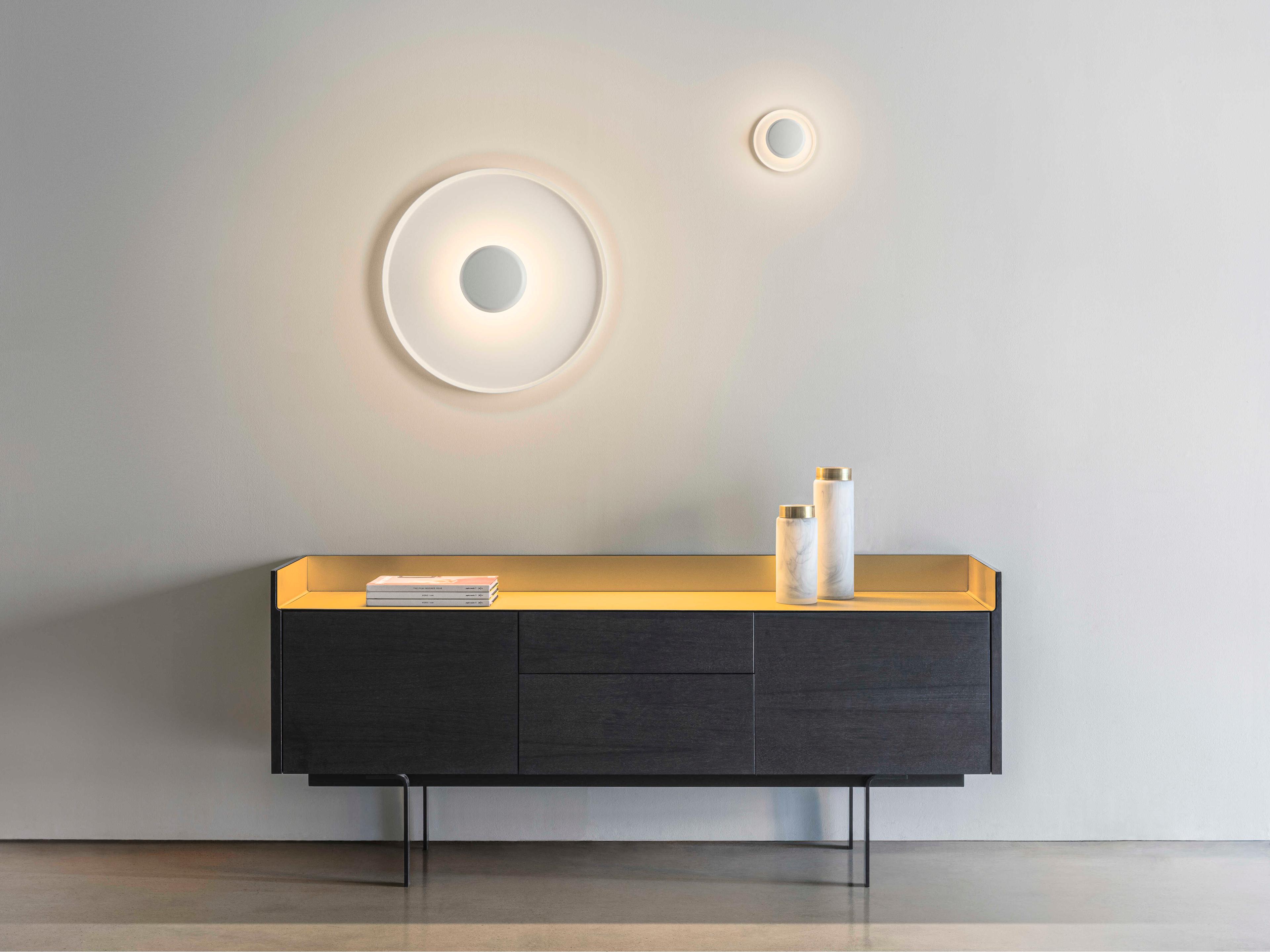 Vibia Top 1-Light White Wall Sconce