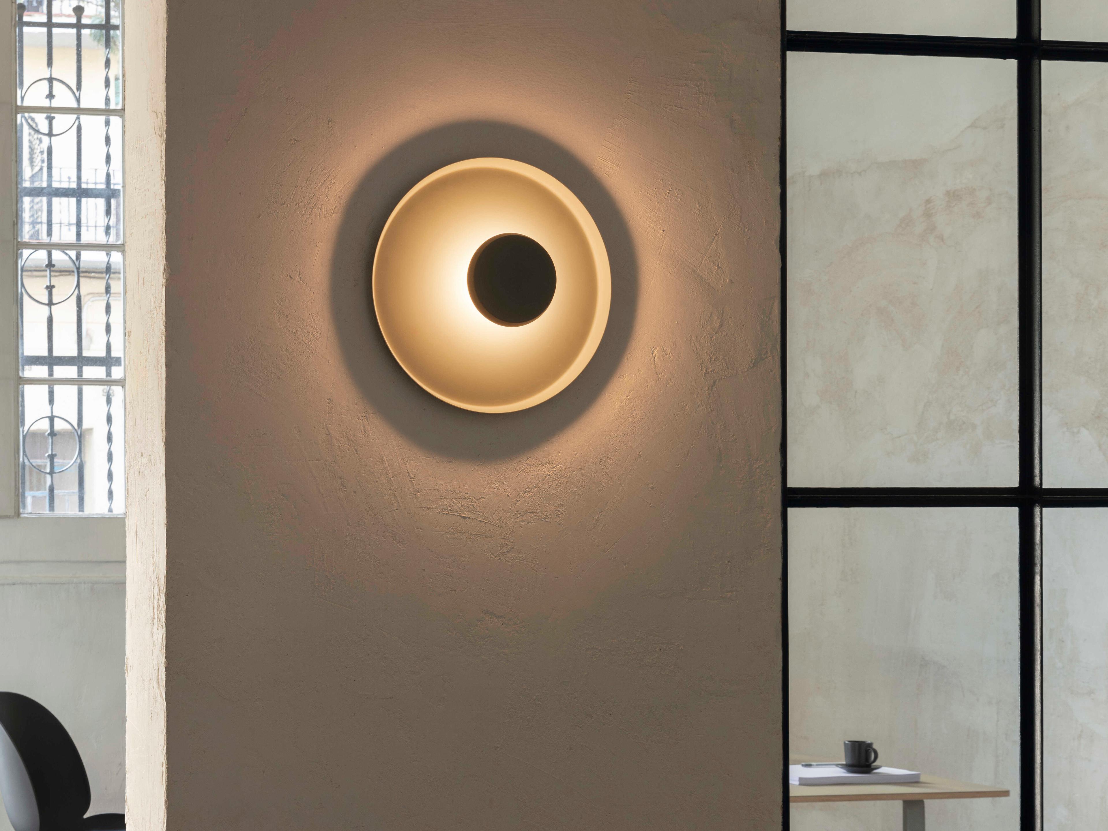 Vibia Top 1-Light White Wall Sconce