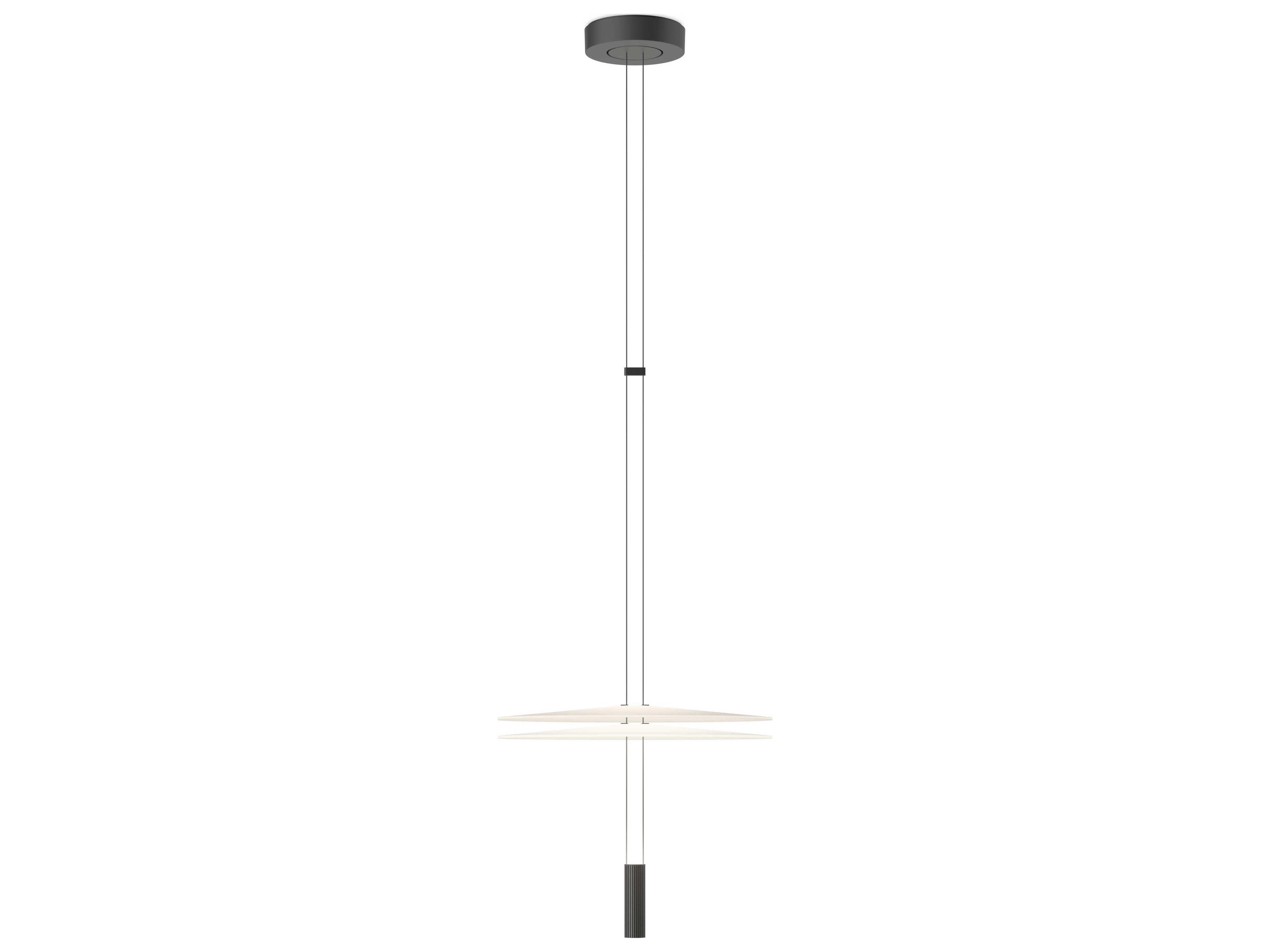 Flamingo 2-Light Black Round Pendant