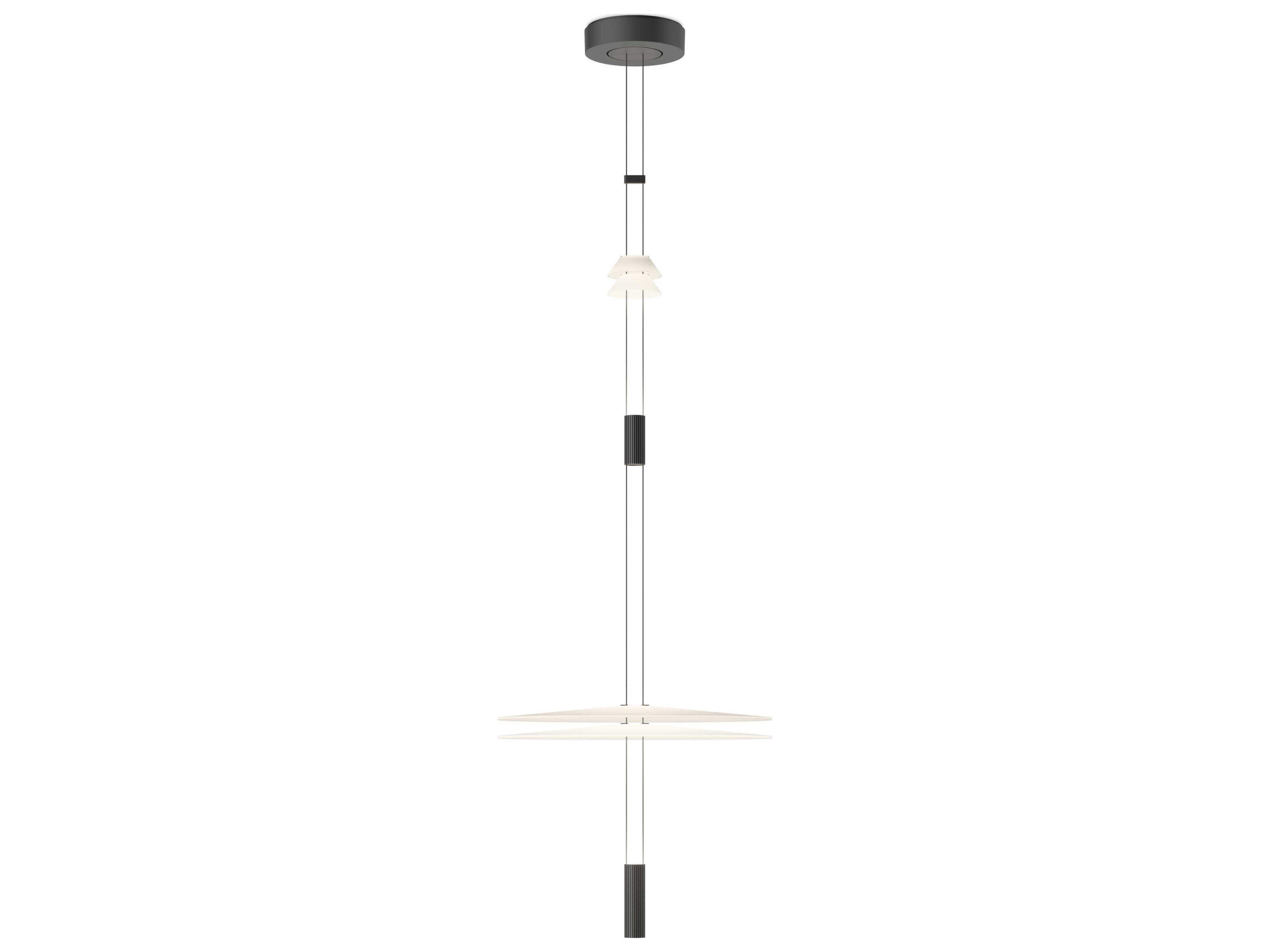 Vibia Flamingo 3-Light Black Round Pendant