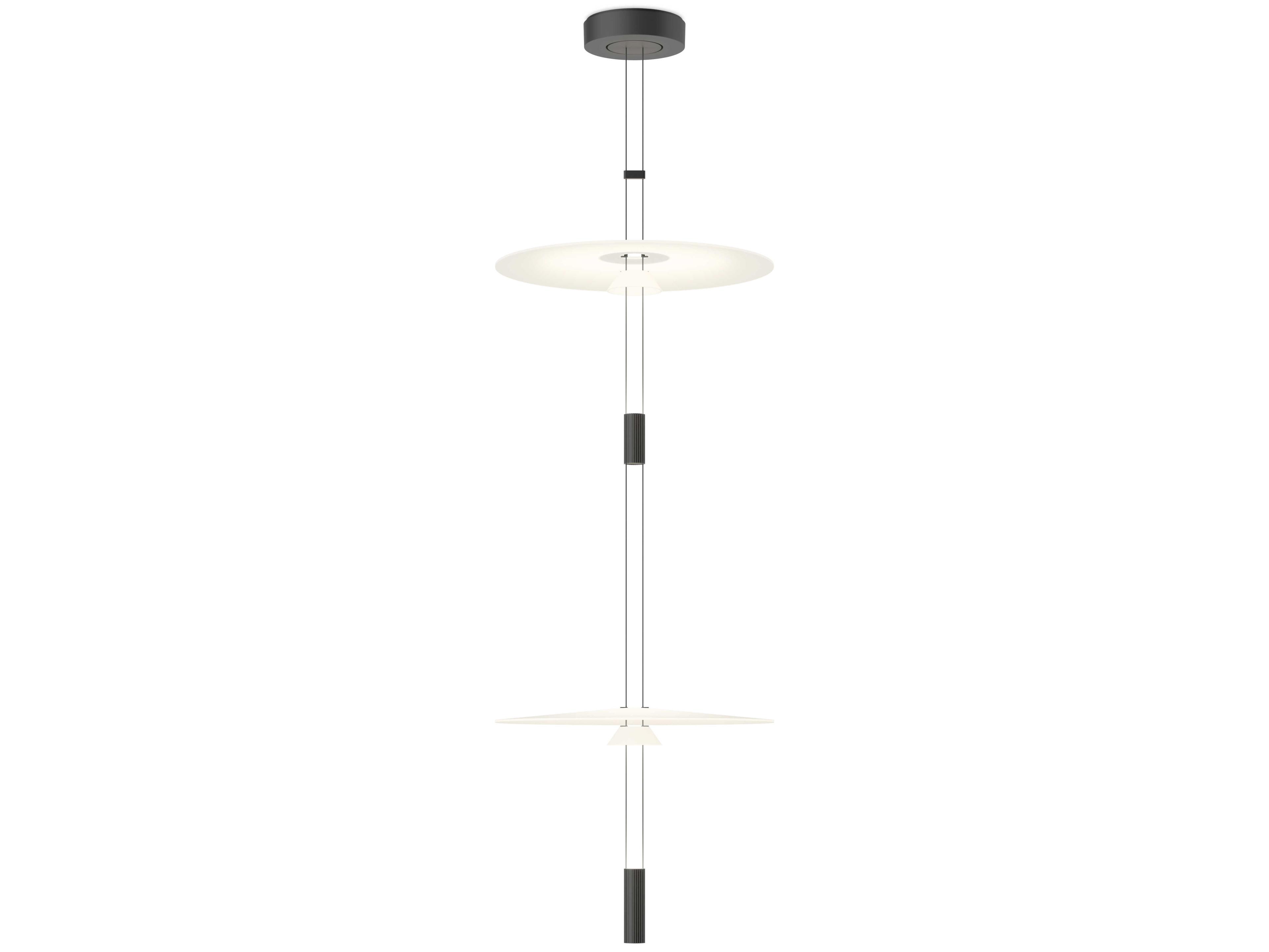 Vibia Flamingo 3-Light Black Round Pendant