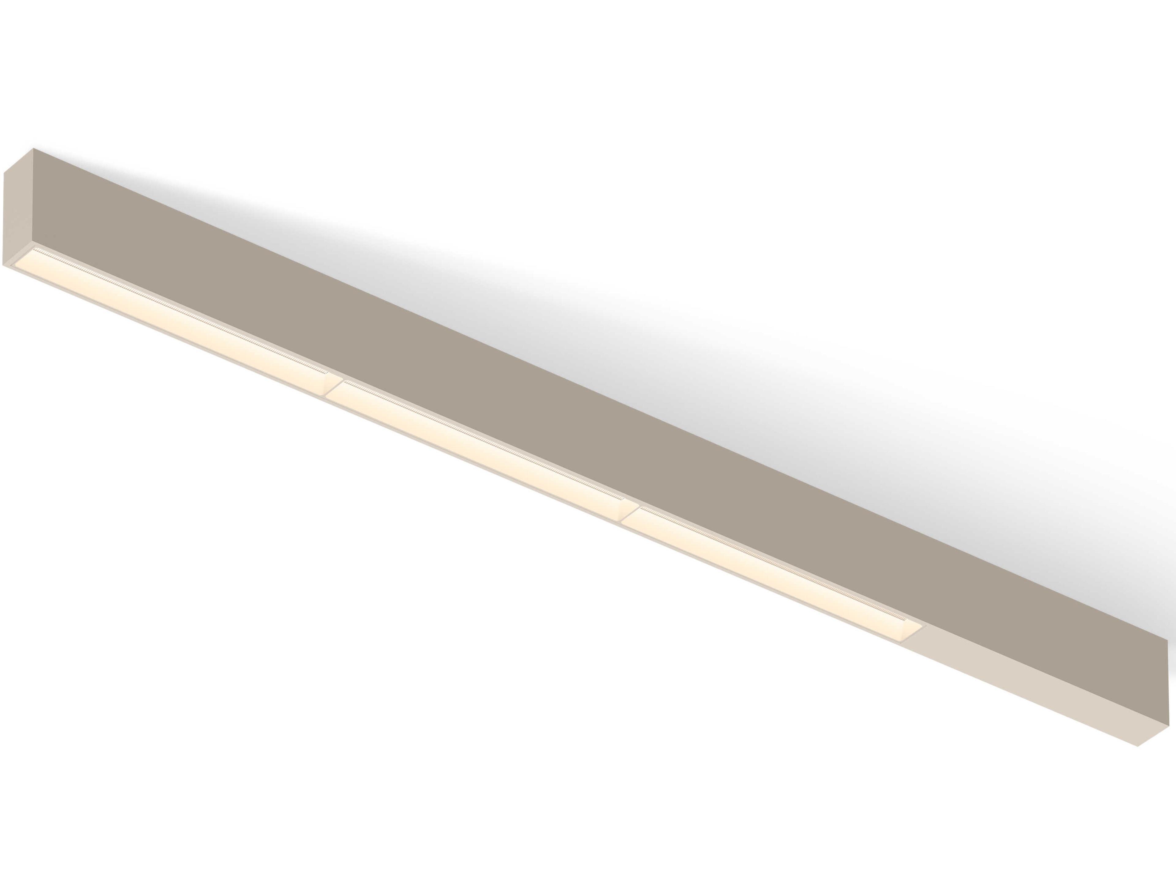Offset 1-Light Off White Linear Flush Mount