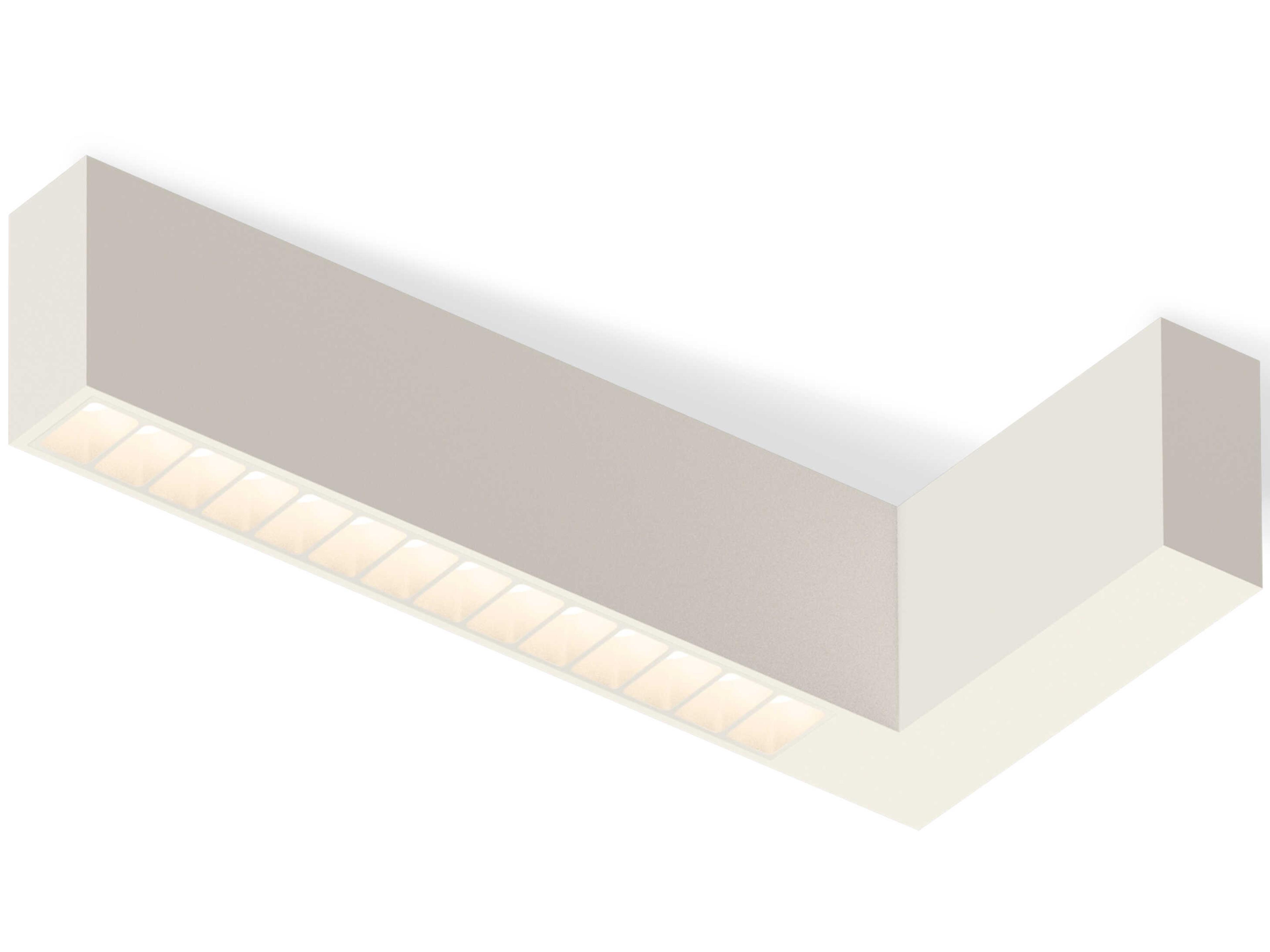 Offset 1-Light Warm White Geometric Linear Flush Mount