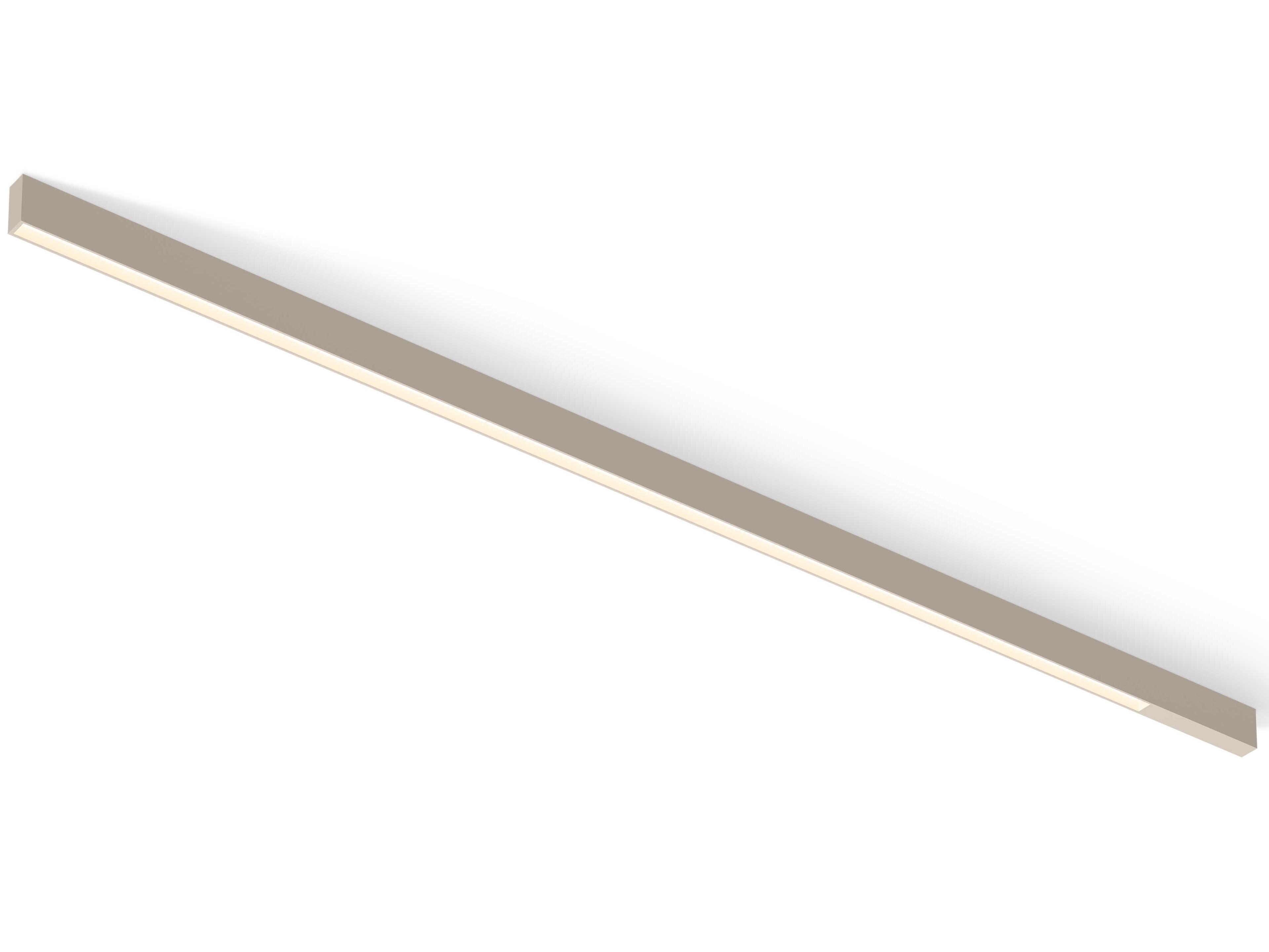 Offset 1-Light Off White Linear Flush Mount