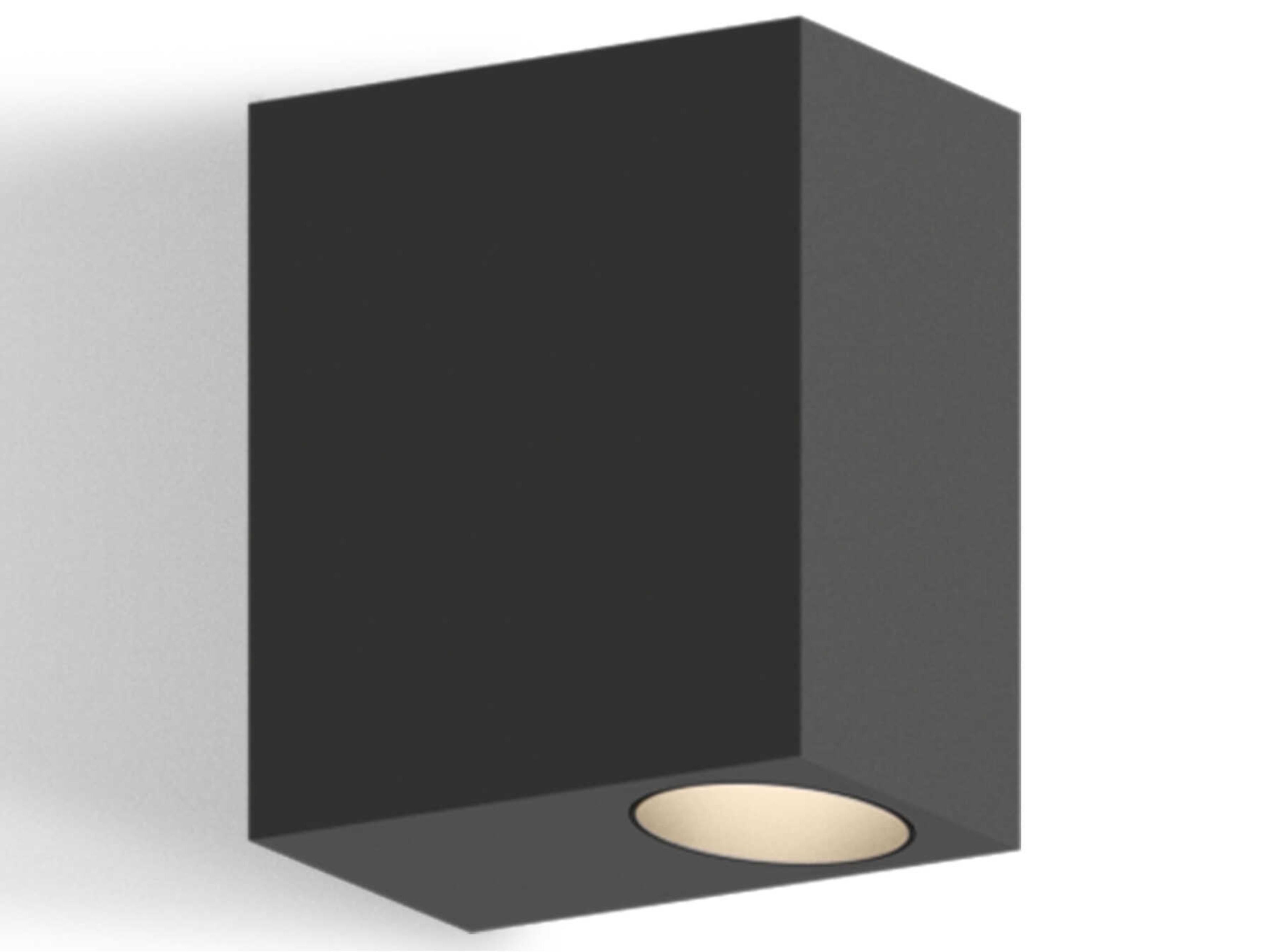 Offset 1-Light Black Wall Sconce