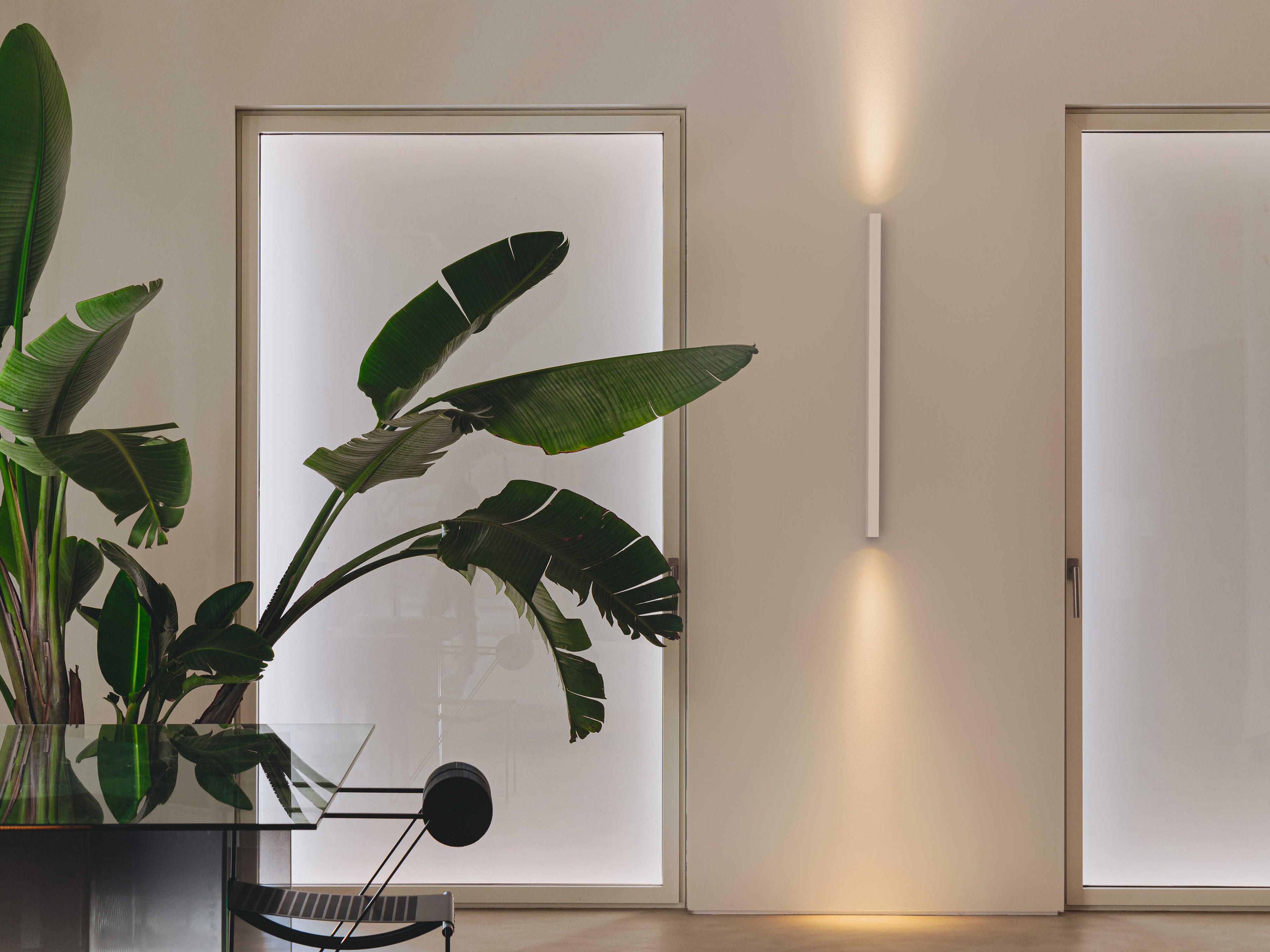 Vibia Offset 1-Light Off White Wall Sconce