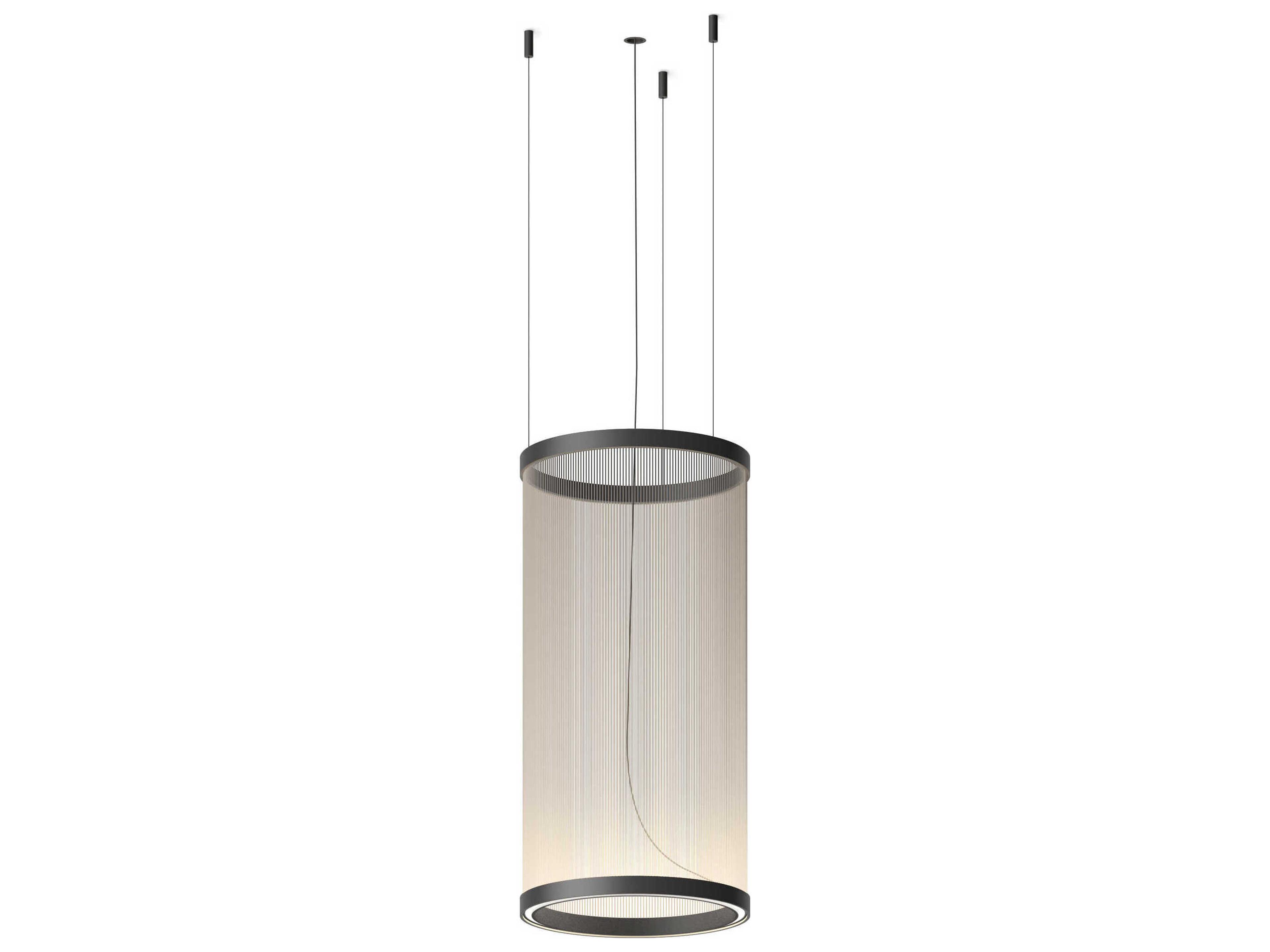 Array 1-Light Black Cylinder Pendant