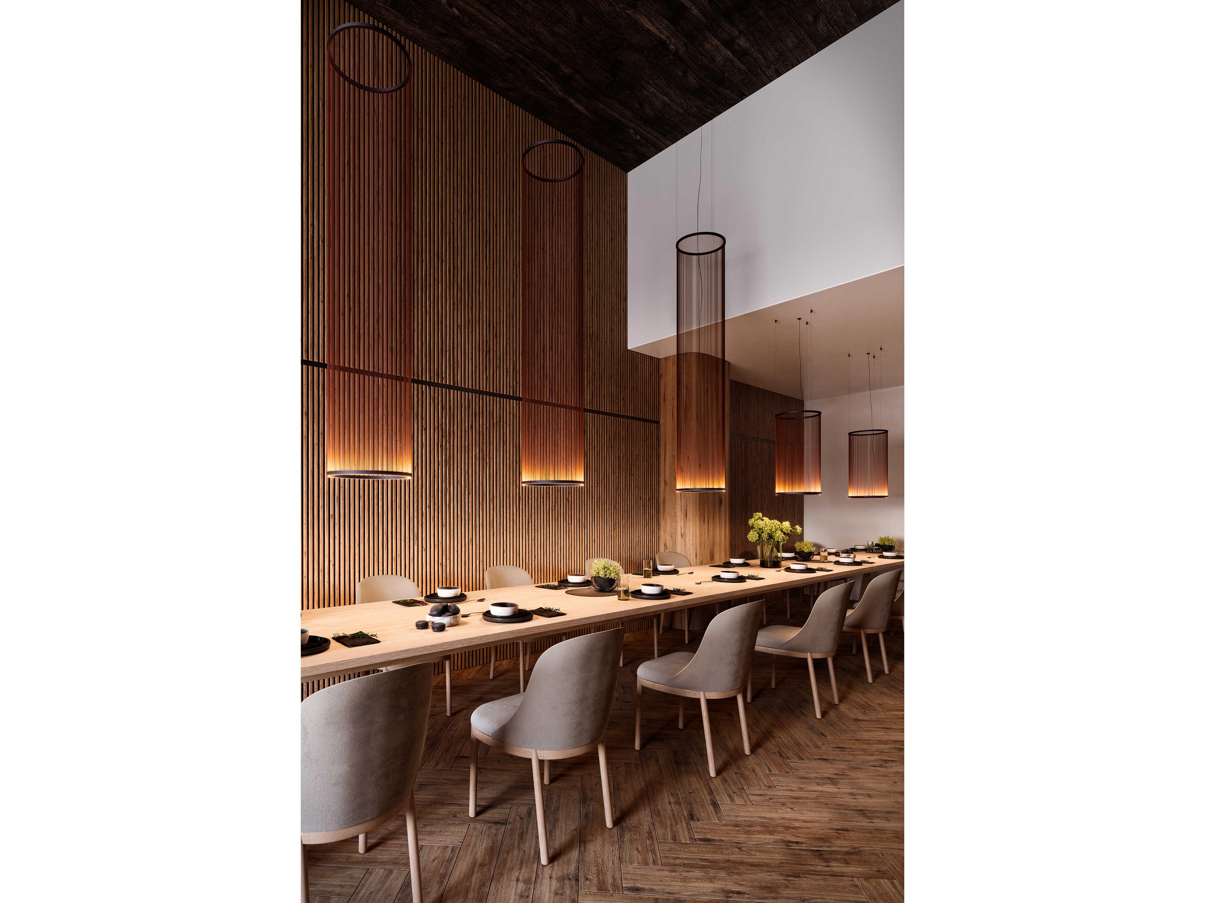 Vibia Array 1-Light Nickel Cylinder Pendant