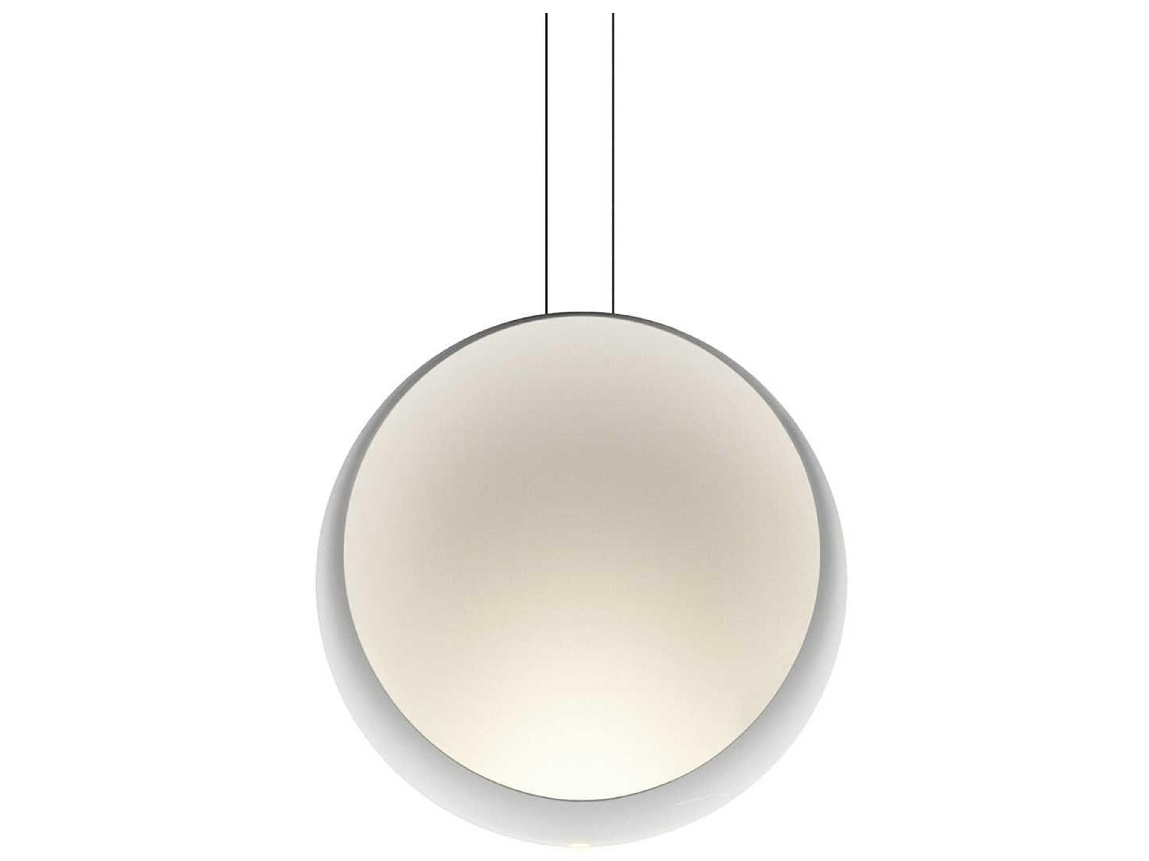 Cosmos 2-Light White Round Pendant