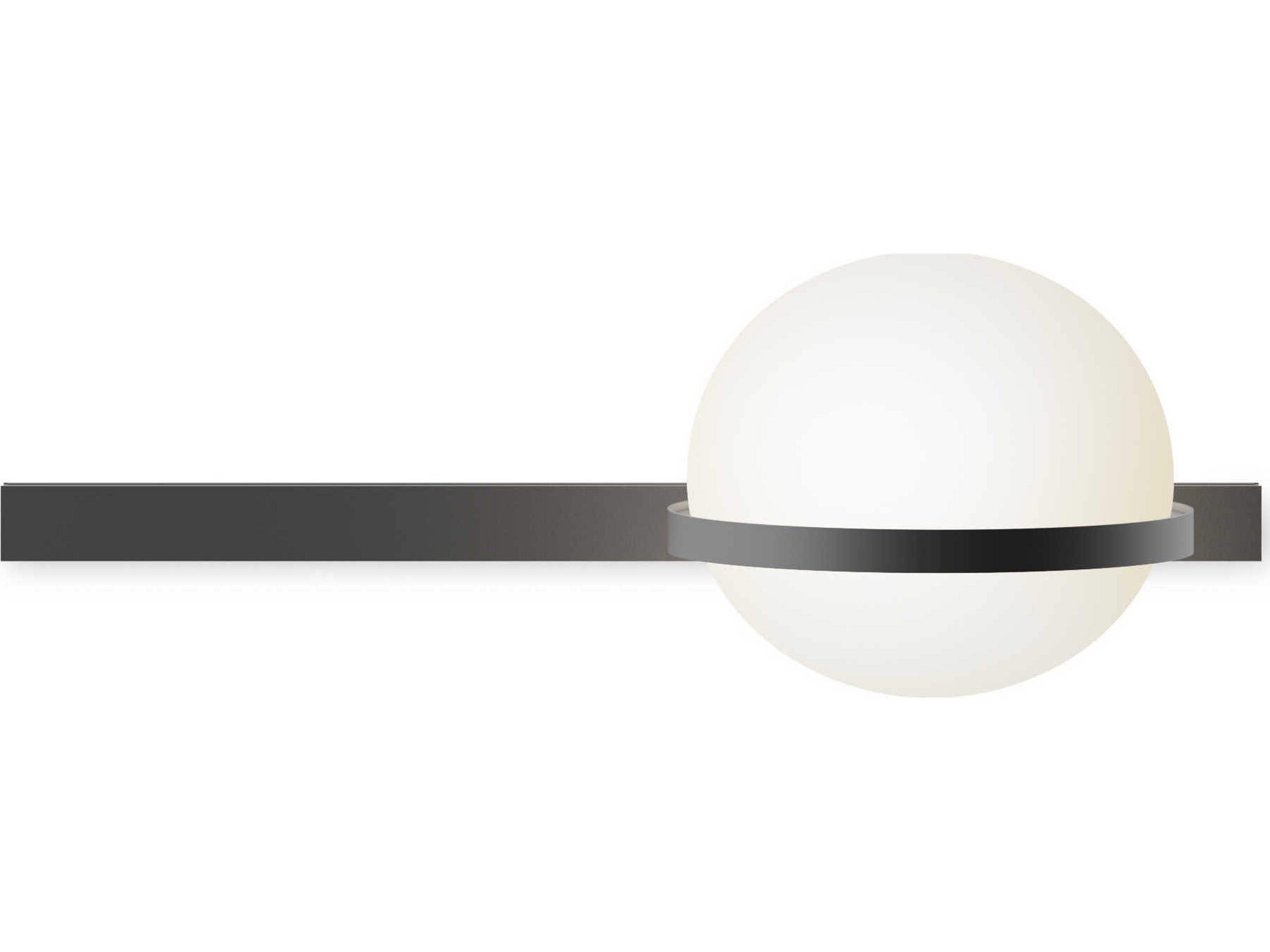 Vibia Palma 4-Light Graphite Black Glass LED Wall Sconce