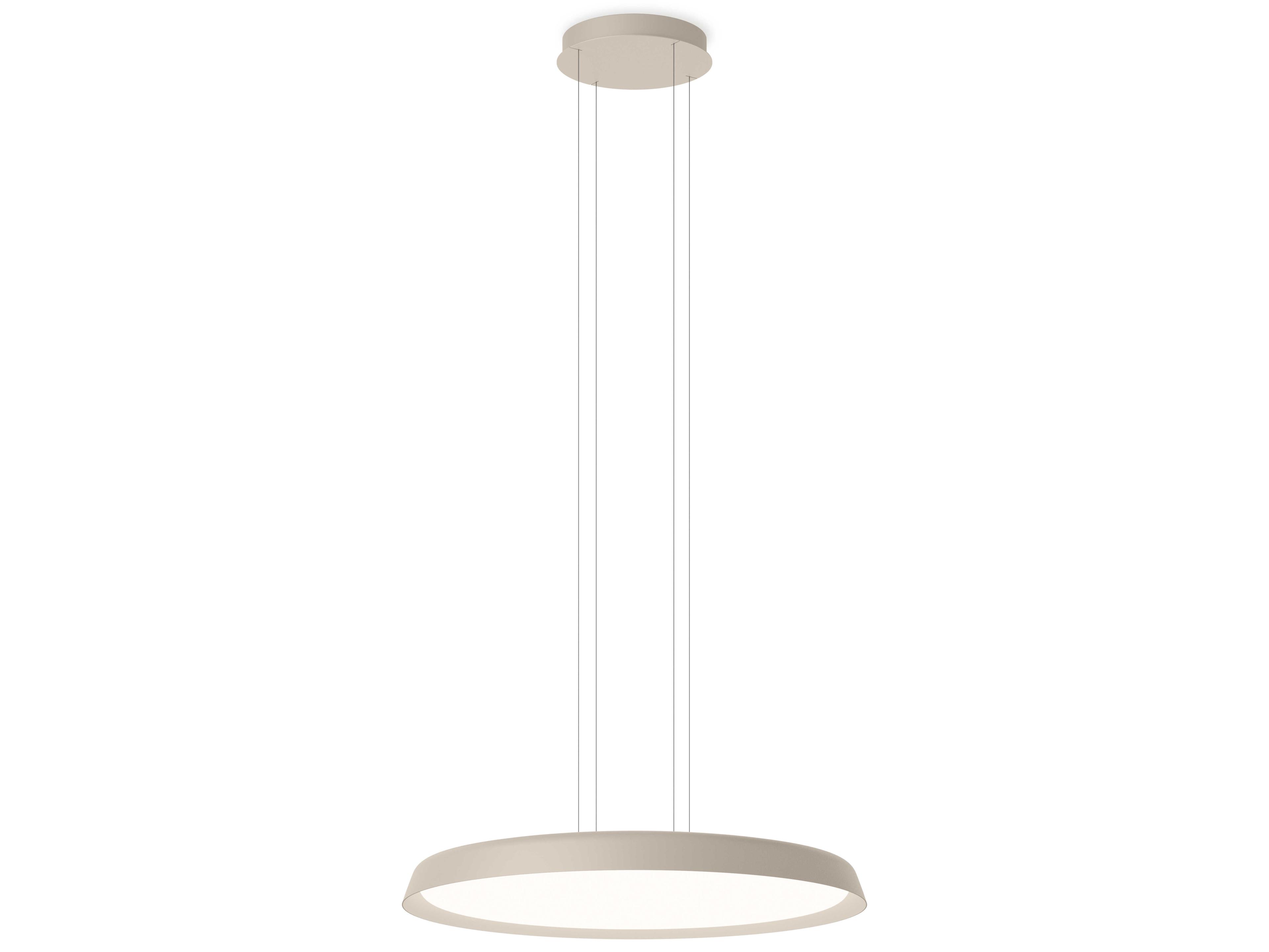 Bigger 1-Light Off White Round Pendant