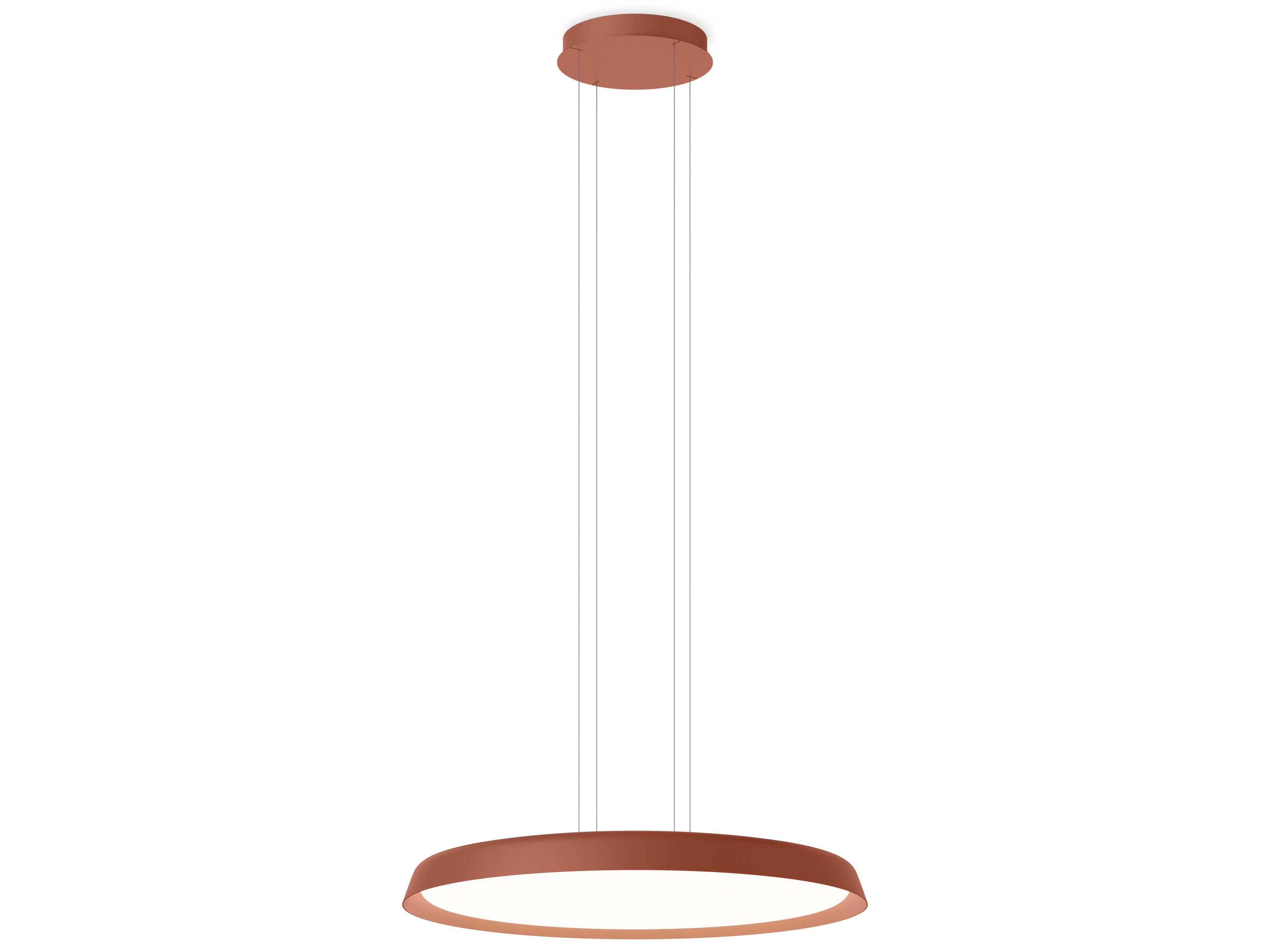 Bigger 1-Light Terra Red Round Pendant
